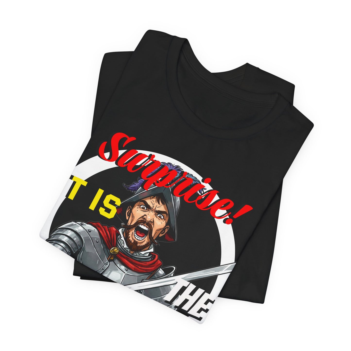 Hilarious Spanish Inquisition T-Shirt, British Humor Tee, Unisex Short Sleeve, Ideal for Parties, Gifts, Comedy Lovers