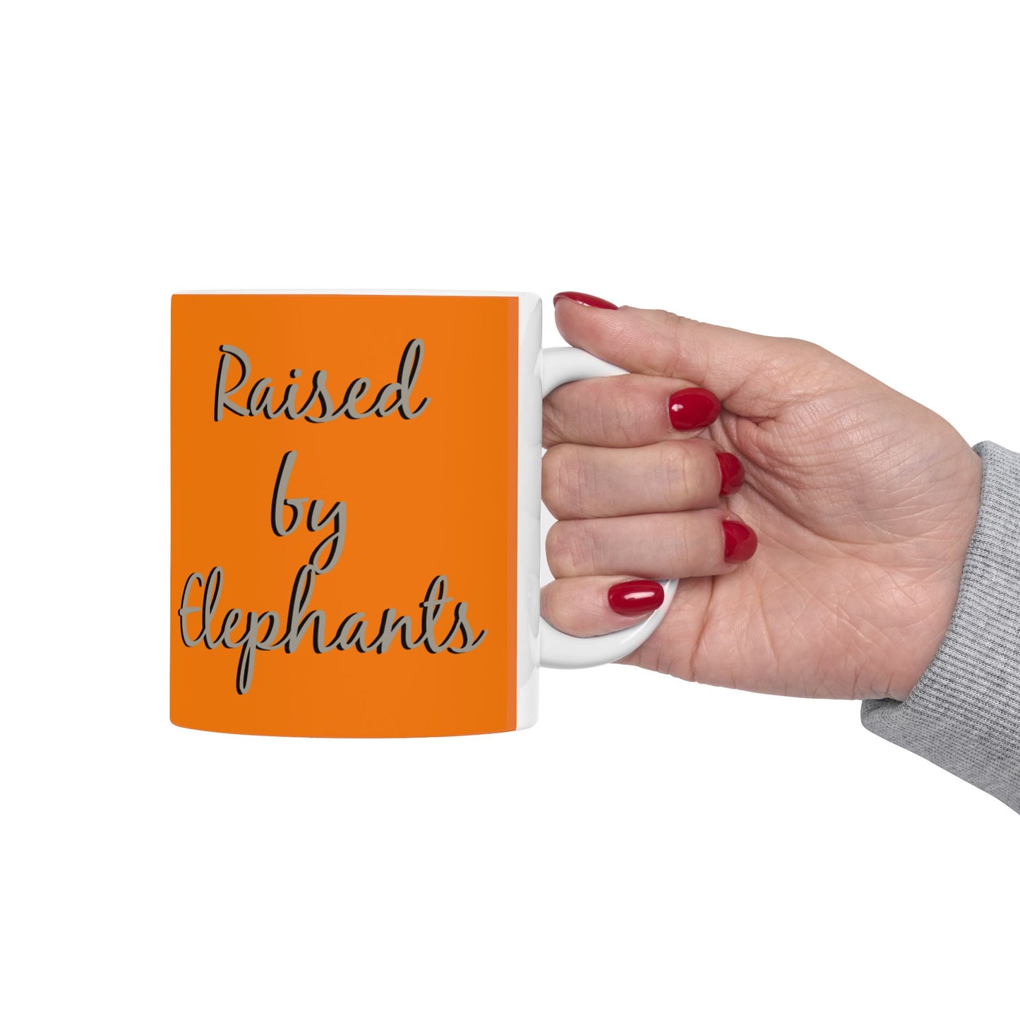 Funny Elephant Family Ceramic Mug - Perfect Gift for Animal Lovers, Wildlife Lovers, Elephant Fans - Schmartypants
