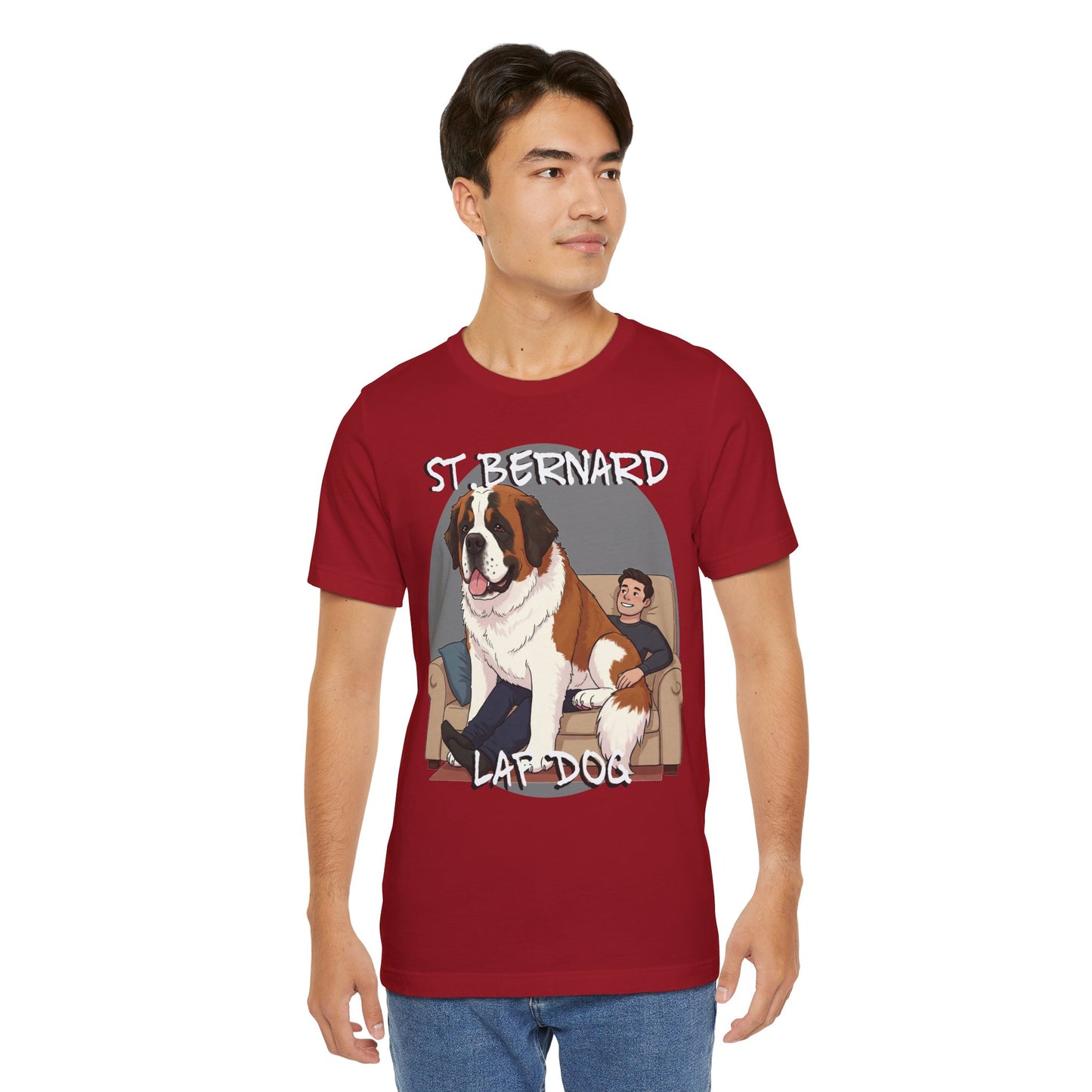 St. Bernard Funny Dog Tee - Unisex Jersey Short Sleeve T-Shirt - Schmartypants