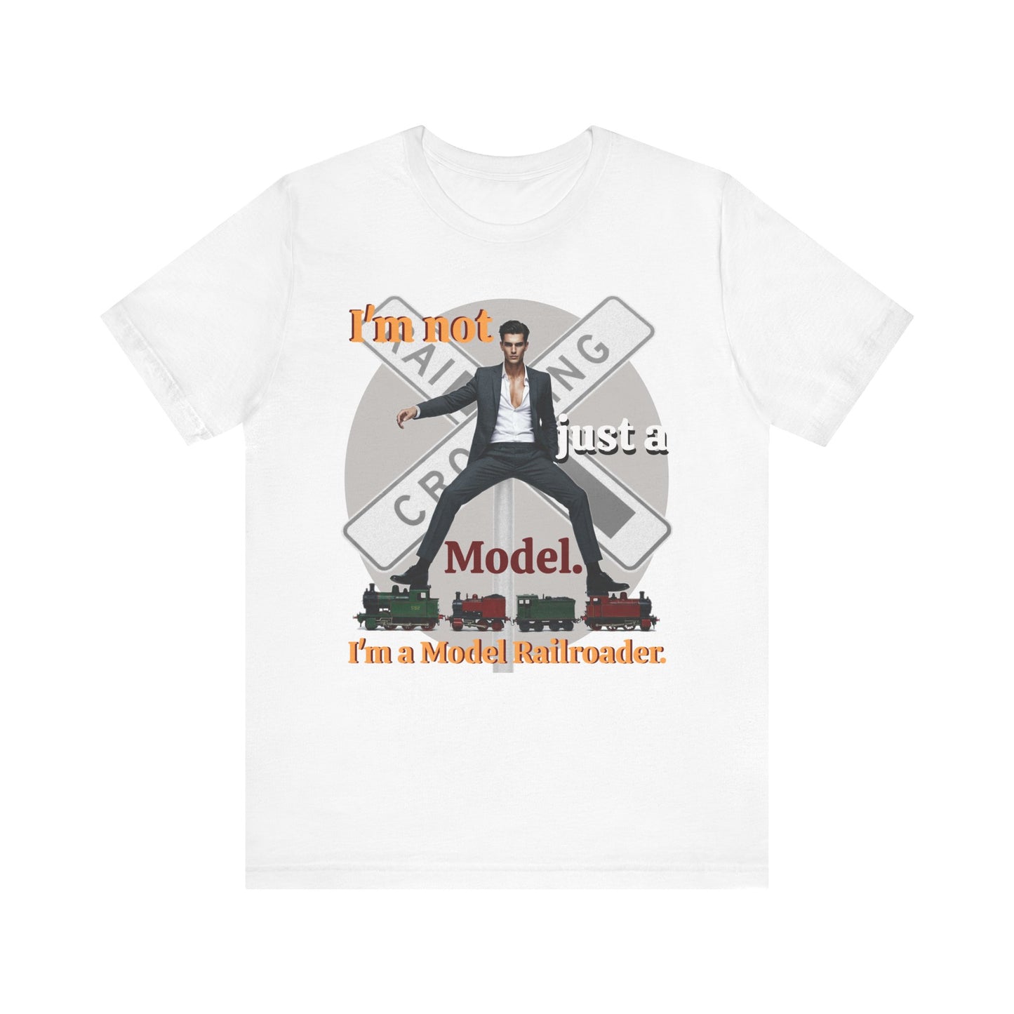 Funny Model Railroader Tee - Perfect Gift for Train Enthusiasts - Schmartypants