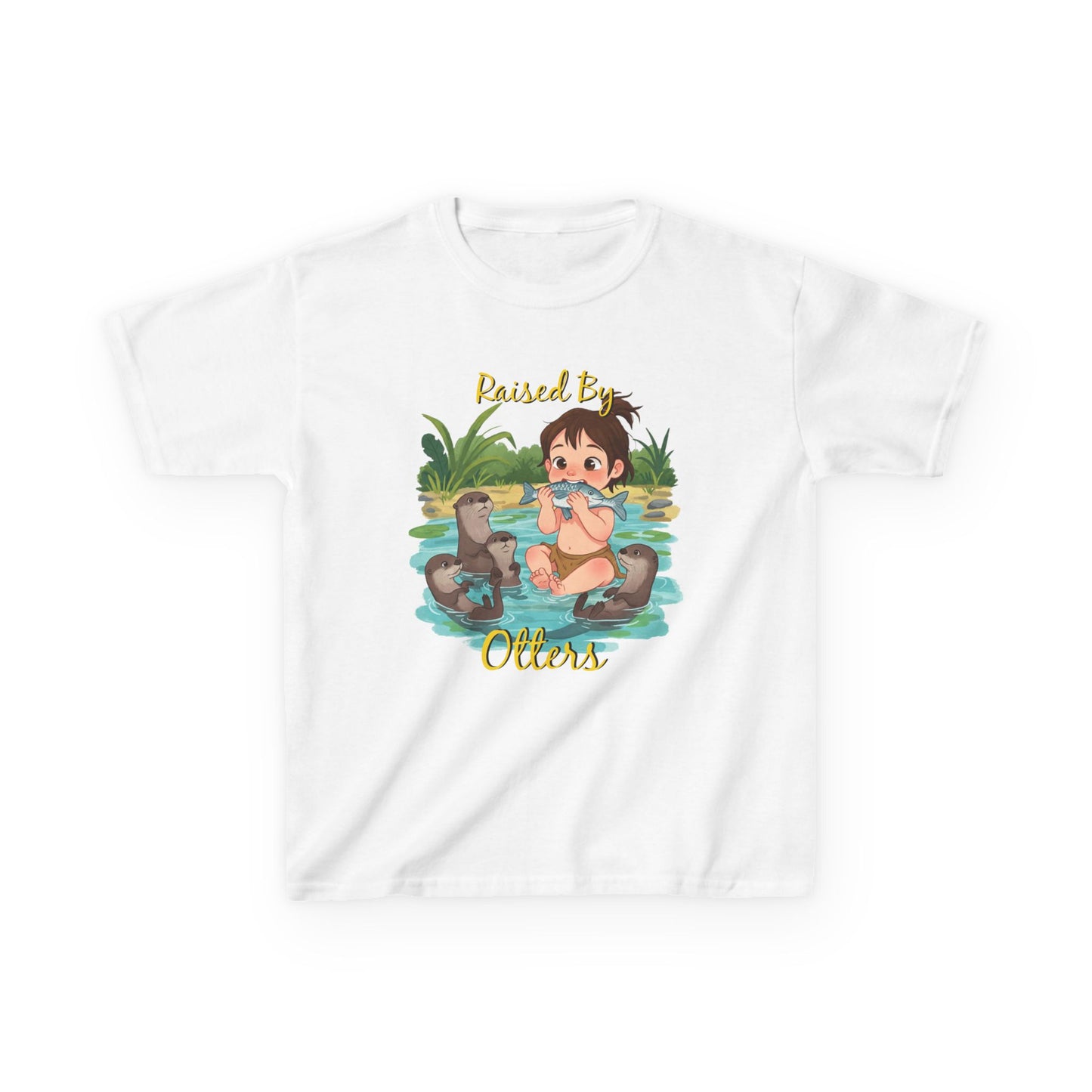 Cute Otter Kid's Tee, Fun Summer Shirt, Animal Lover Gift, Birthday Party Clothes, Playdate Outfit, Nature Kids Apparel