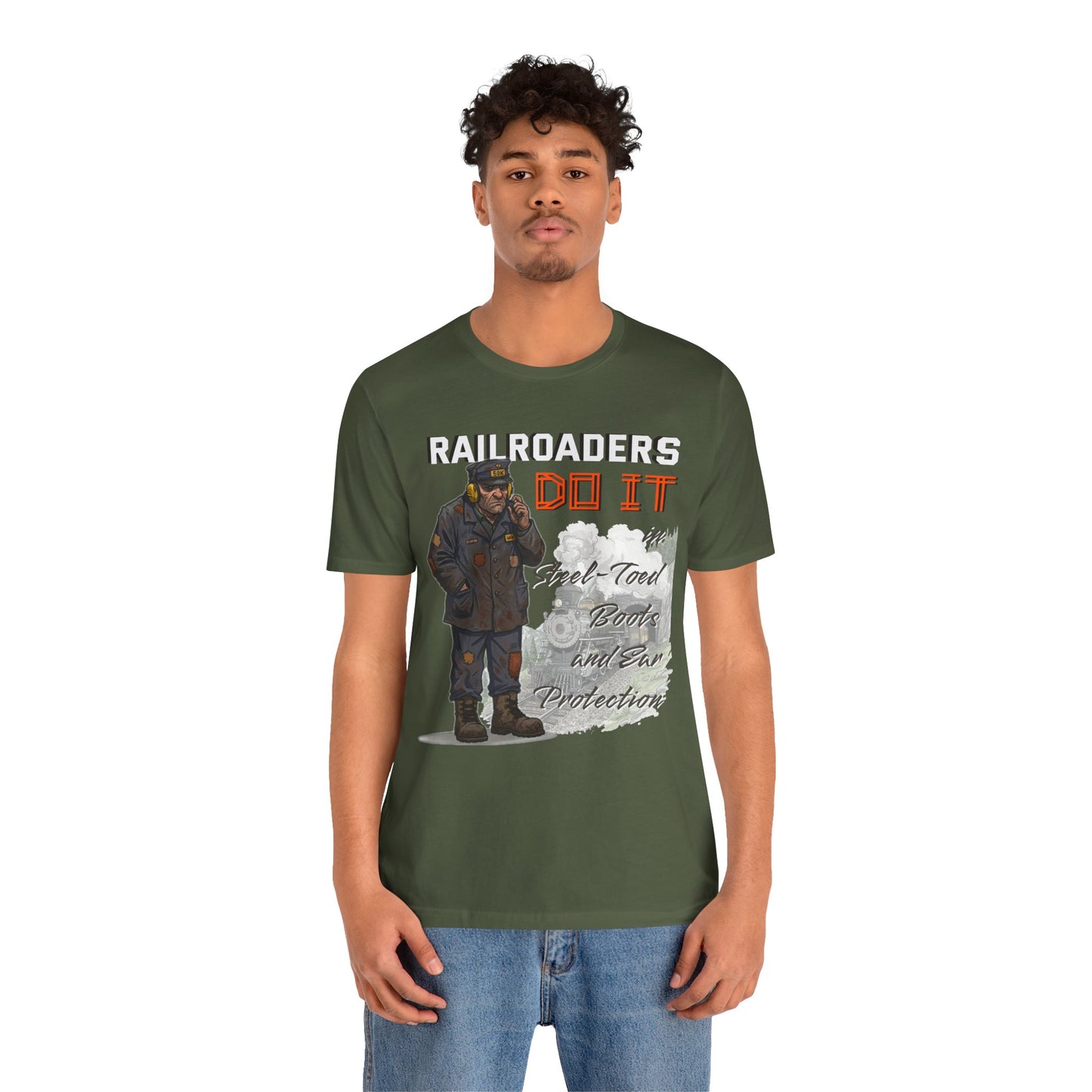 Funny Railroader Shirt, Train Lover Gift, Railroad Employee Tee, Conductor Gift, Railway Worker Shirt