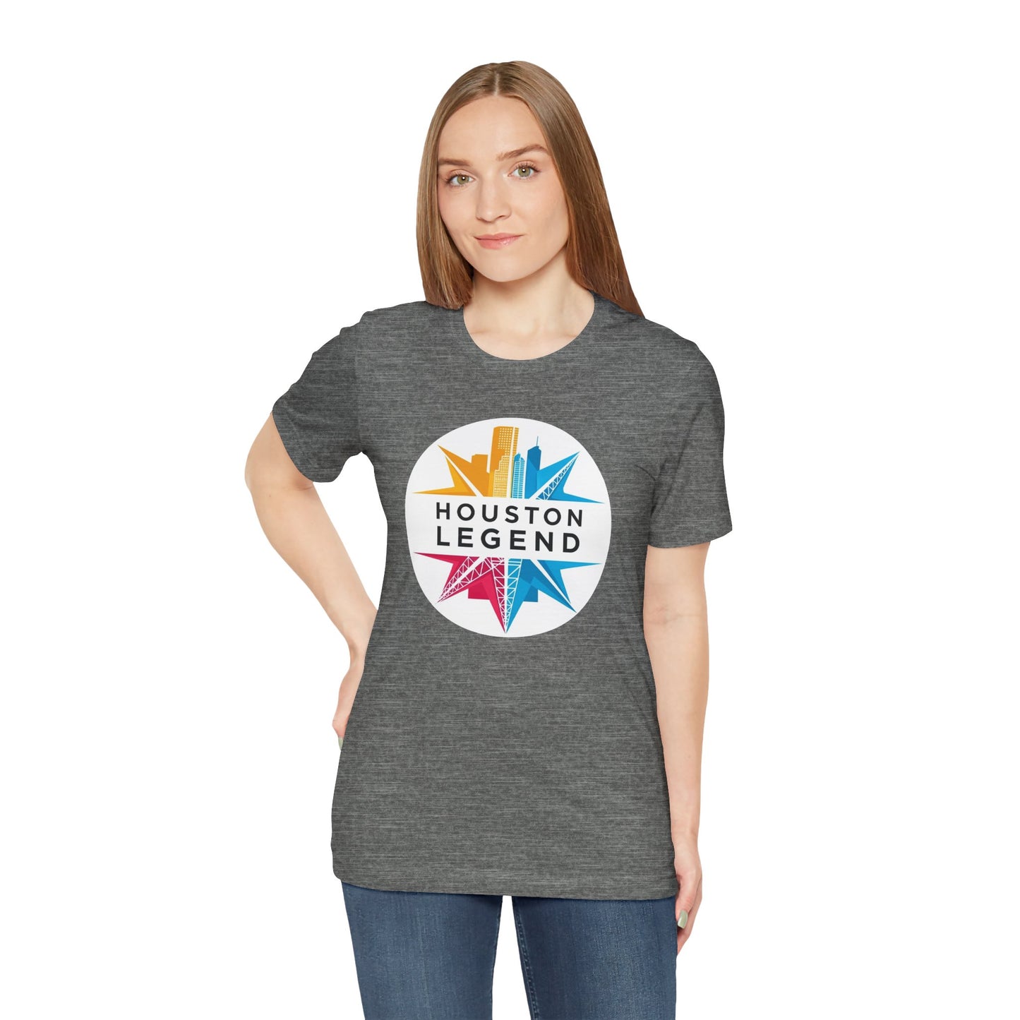 Houston Legend Short Sleeve Tee, Unisex T-Shirt, Houston Souvenir, Urban Fashion, Casual Wear, Gift for Houston Lovers