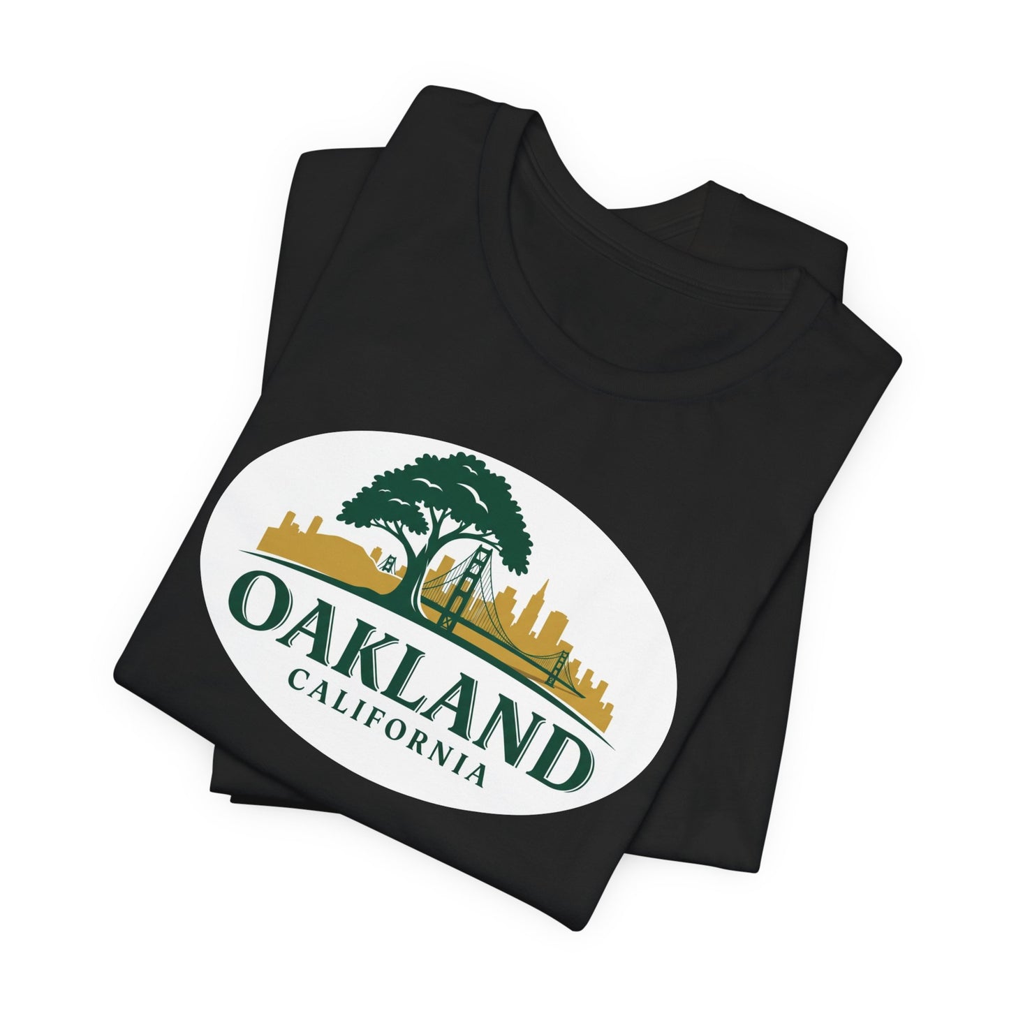 Oakland Cityscape Unisex Jersey Tee, Casual Wear, Gifts for Him/Her, Summer Fashion, Oakland California T-Shirt, Oakland Souvenir