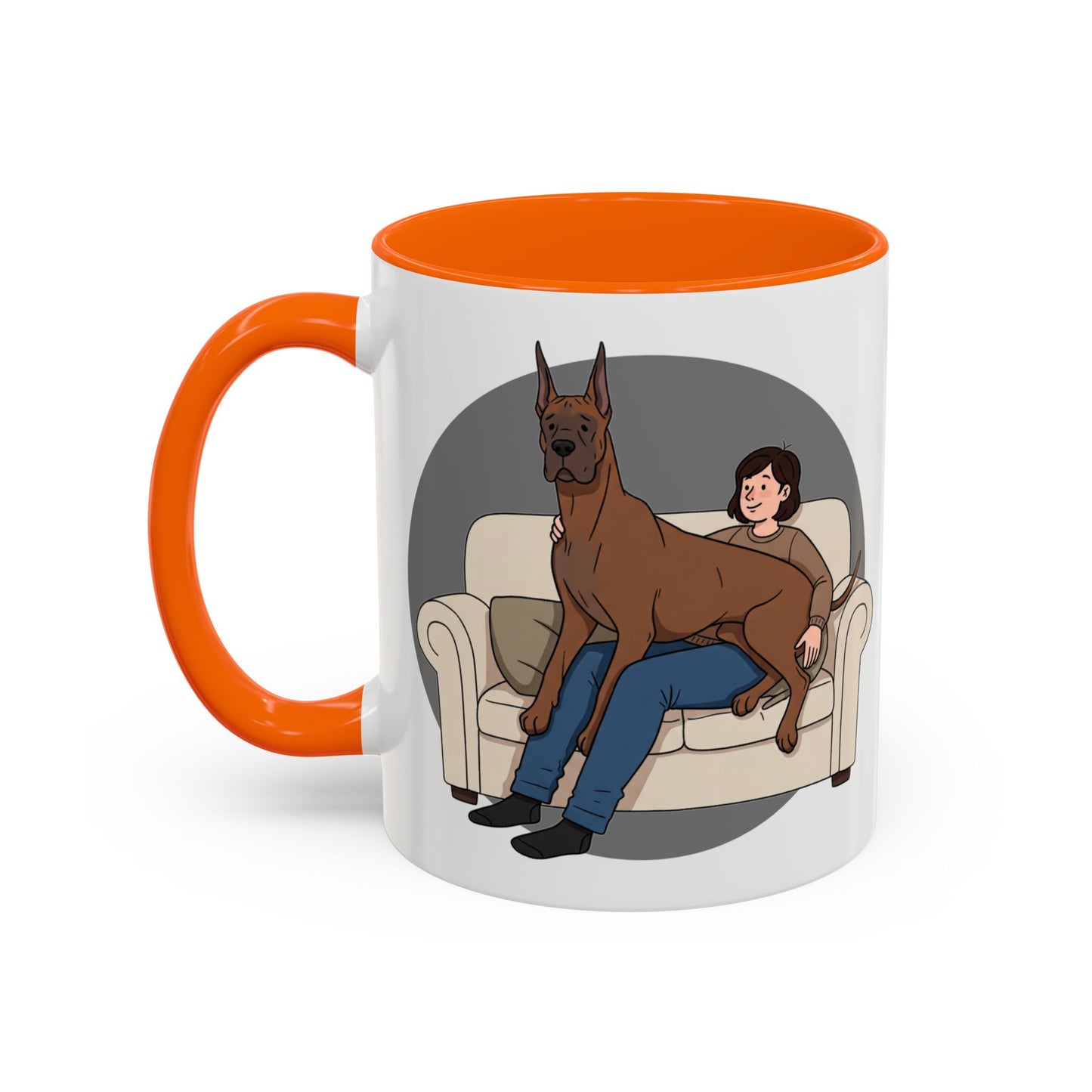 Great Dane Lap Dog Coffee Mug - Funny Pet Lover Gift - Schmartypants