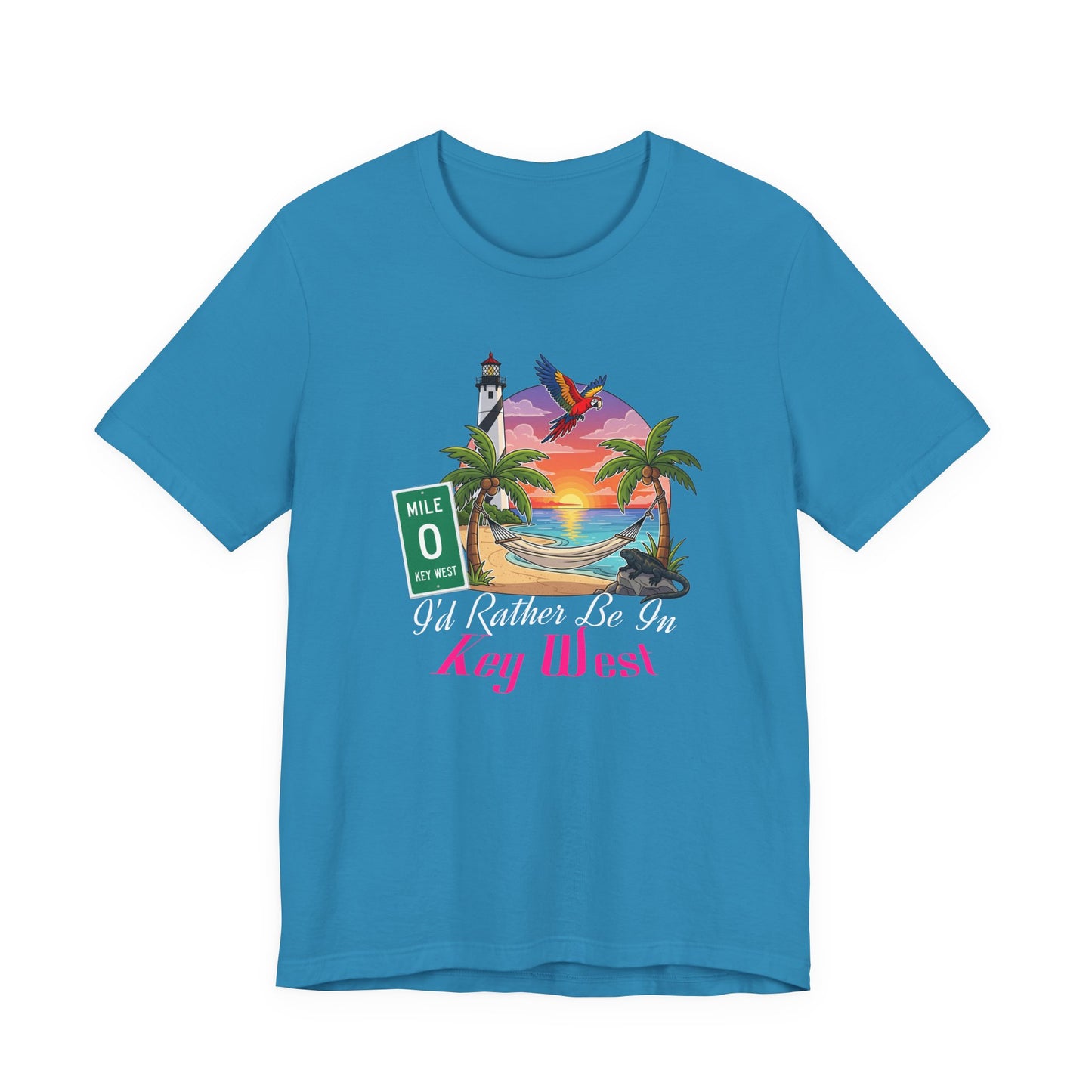 I'd Rather Be In Key West Tee | Vacation Shirt, Summer Style, Beachwear Gift, Travel Tee, Casual Fashion