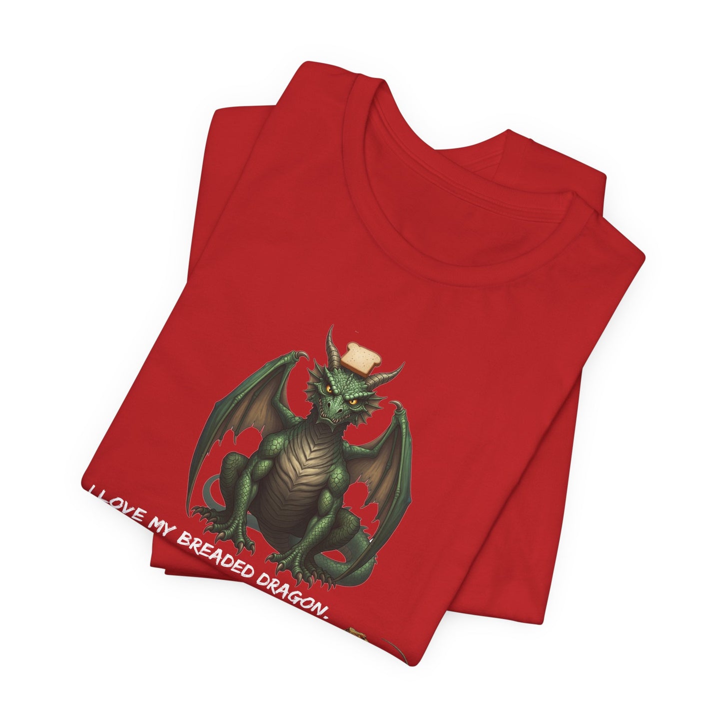 Funny Bearded Dragon Typo Unisex Tee, I Love Breaded Dragons Sorry Typo, Bearded Dragon Shirt, Pet Owner Gift, Reptile Lover Shirt, Dragon