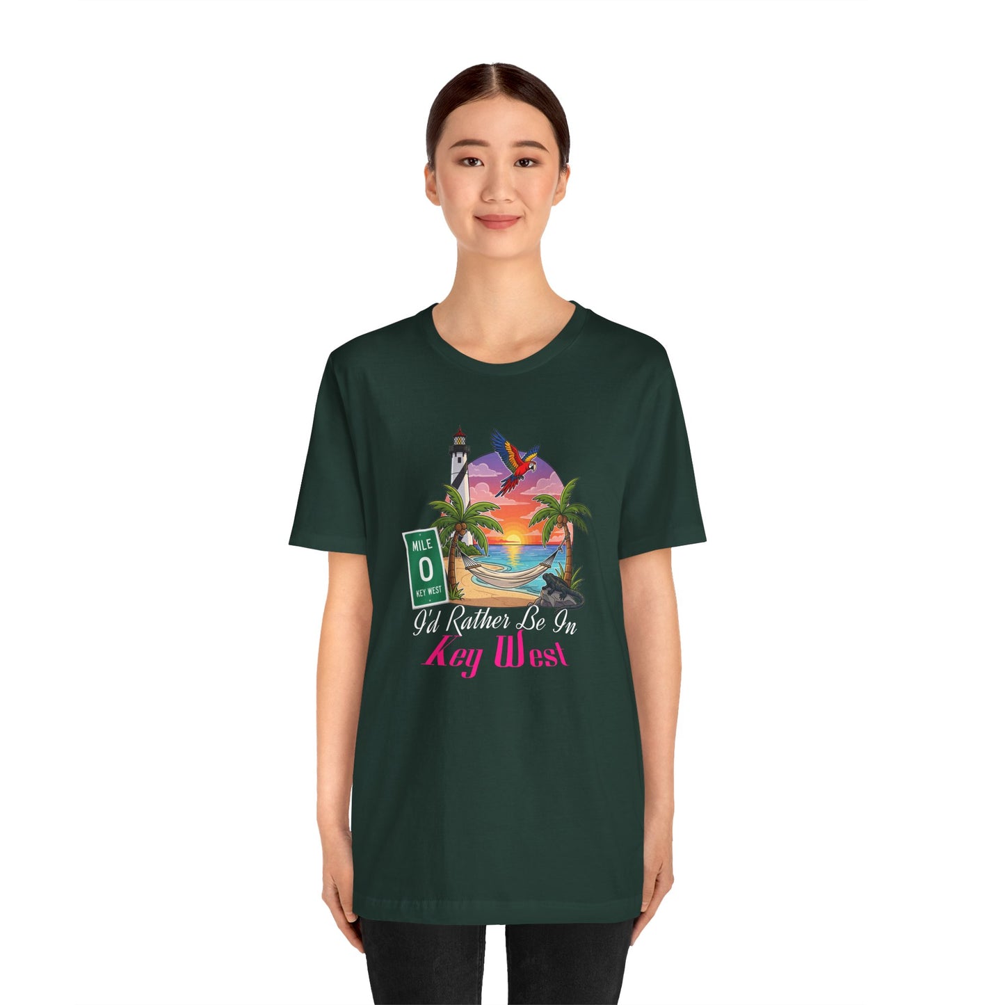 I'd Rather Be In Key West Tee | Vacation Shirt, Summer Style, Beachwear Gift, Travel Tee, Casual Fashion