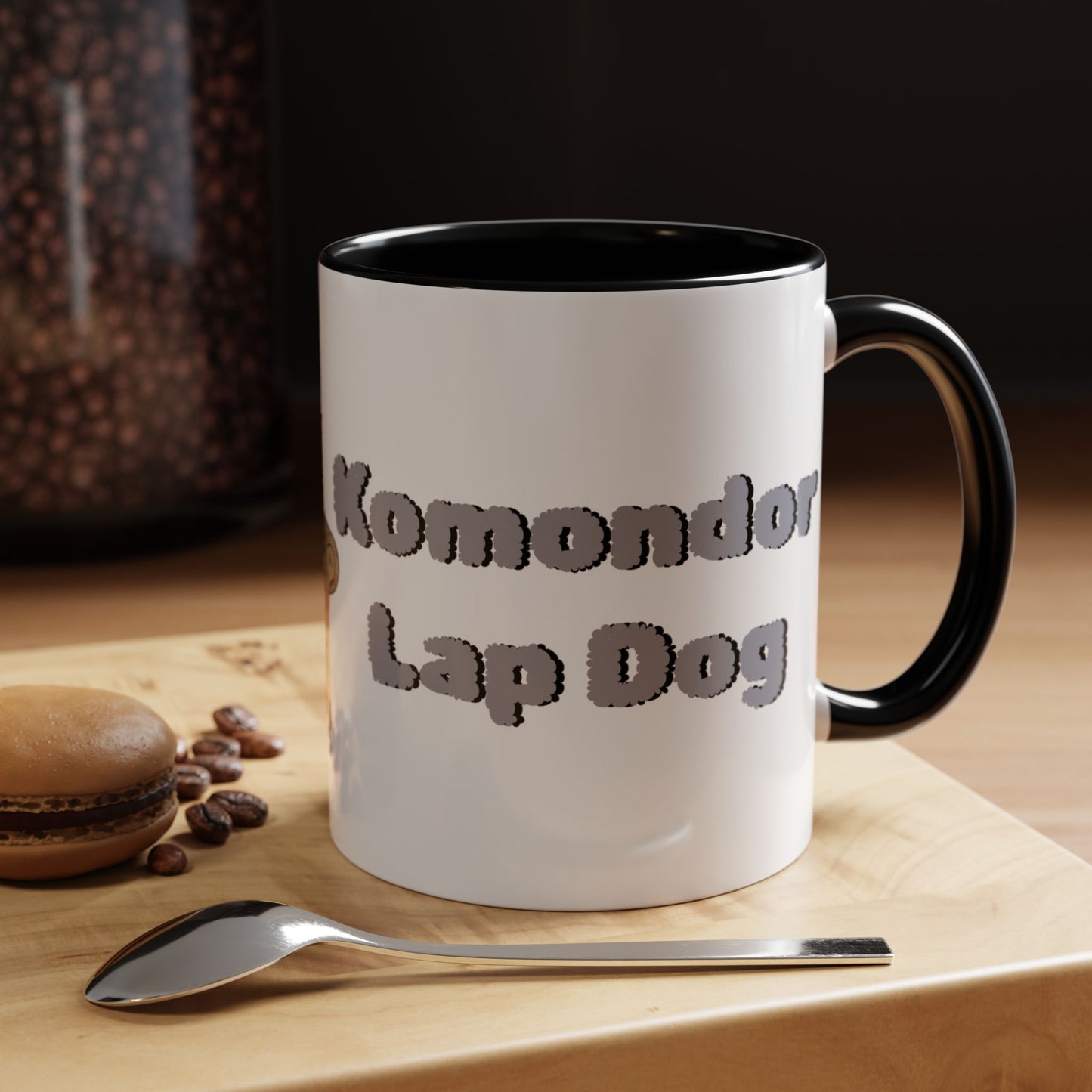 Komondor Lap Dog Coffee Mug - Funny Pet Lovers Gift - 11oz & 15oz - Schmartypants