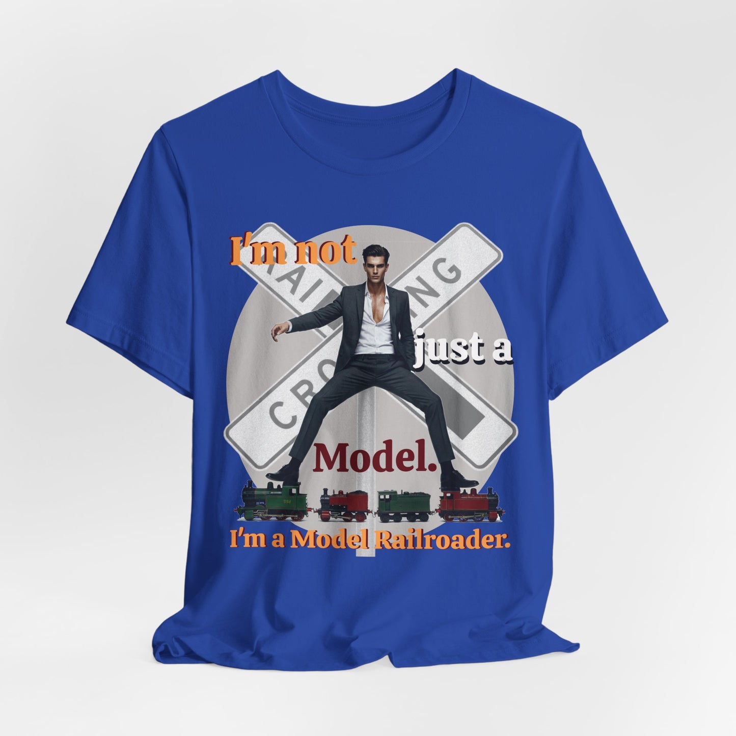 Funny Model Railroader Tee - Perfect Gift for Train Enthusiasts - Schmartypants