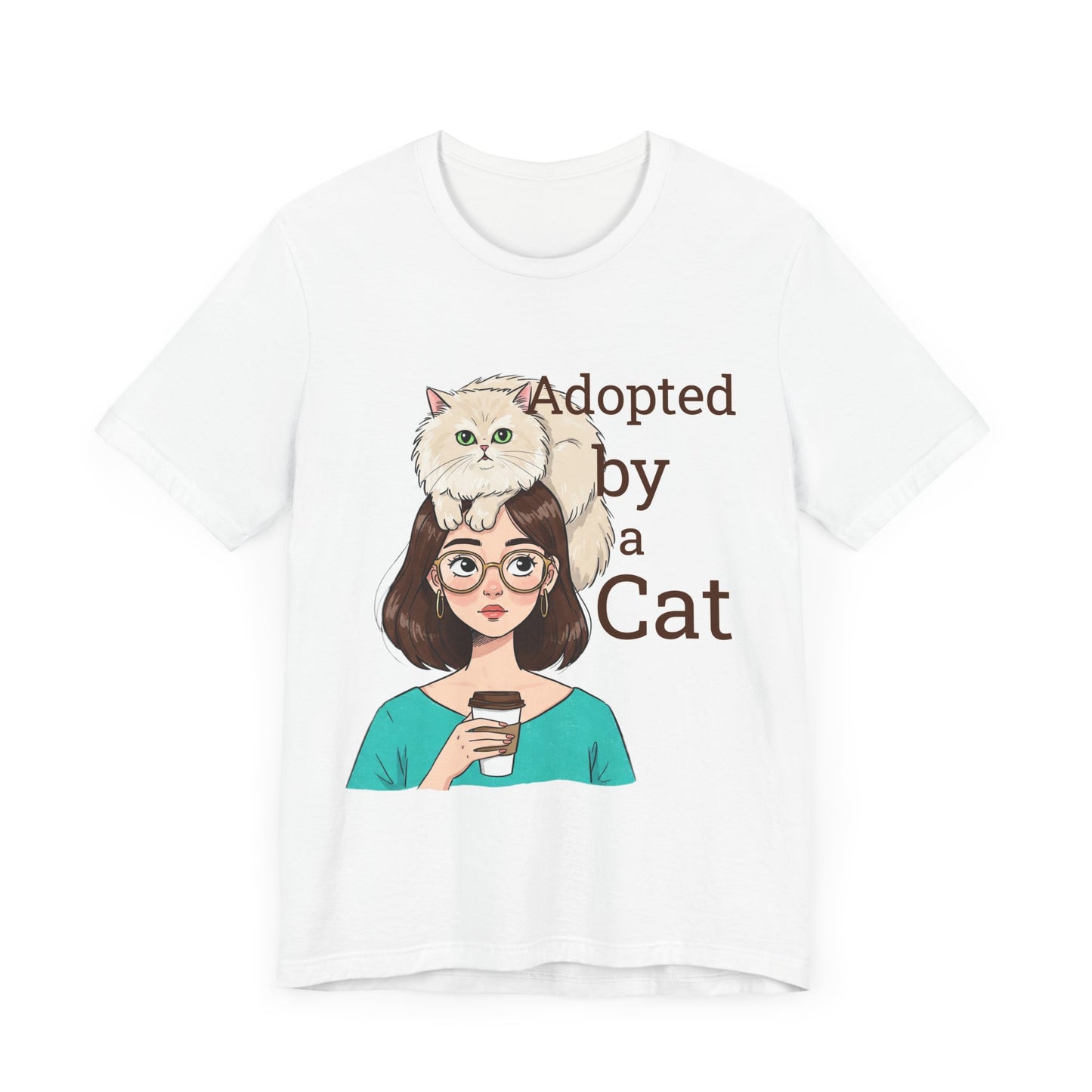 Adopted by a Cat Unisex Tee - Perfect Gift for Cat Lovers - Cat Humor - Schmartypants