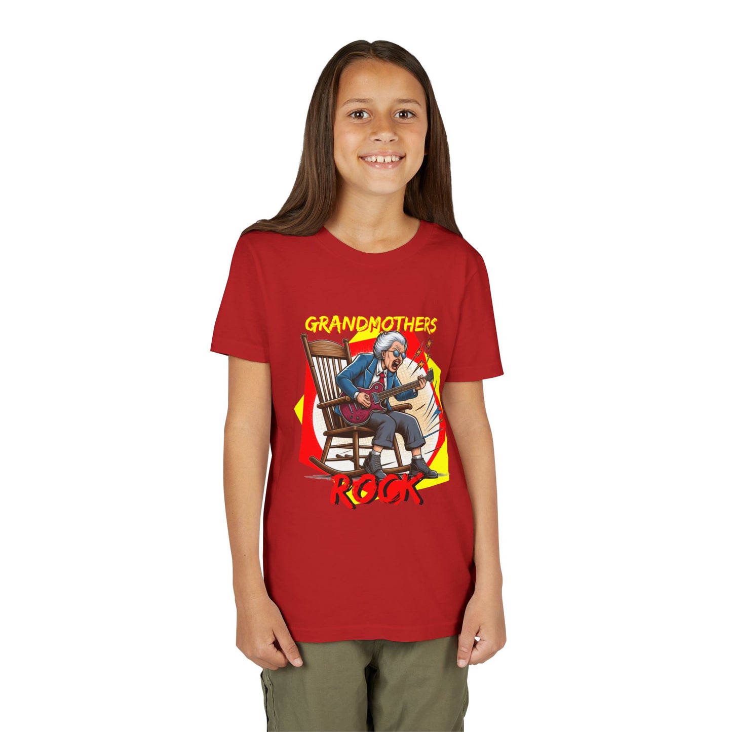 'Grandmothers Rock' Youth Short Sleeve Tee - Funny Design to Show Love for Grandma - Schmartypants