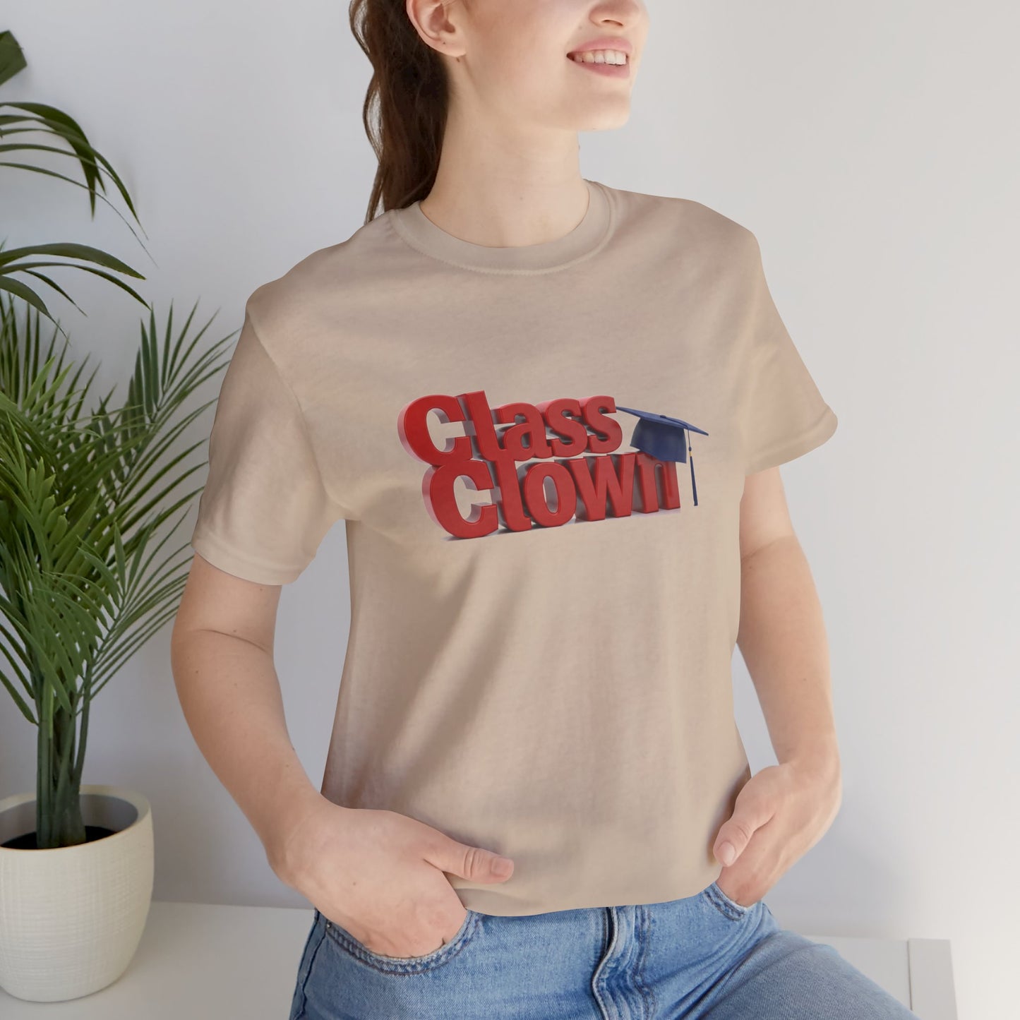 Class Clown Tee, Fun Graduation Shirt, College Humor T-Shirt, Unisex Short Sleeve Tee, Gift for Students