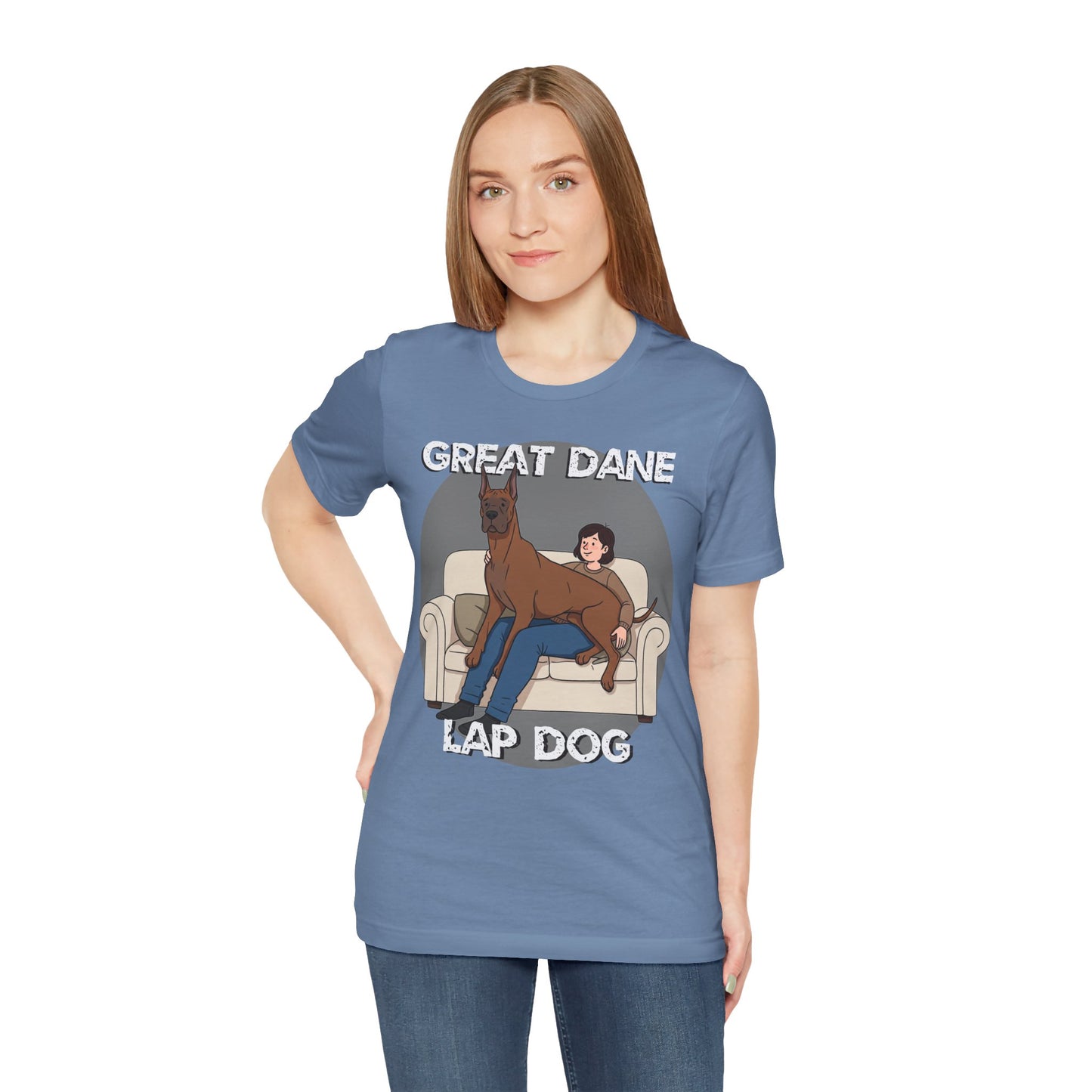 Great Dane Lap Dog Unisex Jersey Tee - Funny Perfect Gift for Dog Lovers - Schmartypants
