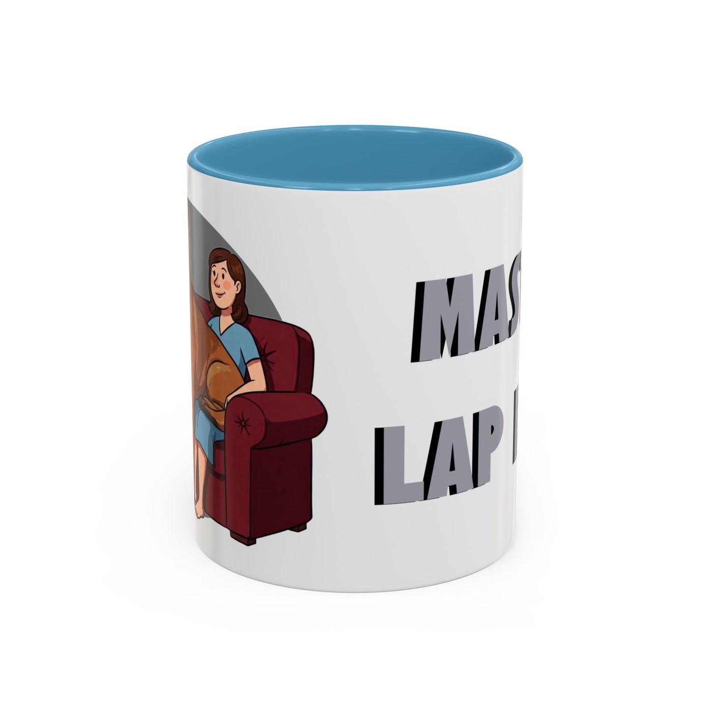 Mastiff Lap Dog Accent Coffee Mug - Perfect Funny Gift for Dog Lovers, Mastiff Breeders - Schmartypants