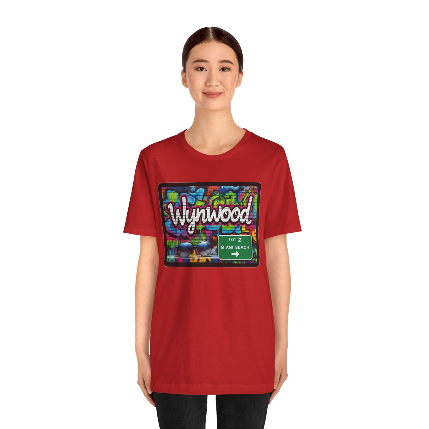 Wynwood Art Scene Tee, Unisex Graphic T-Shirt, Miami Beach Gift, Street Art Apparel, Casual Wear, Travel Inspiration