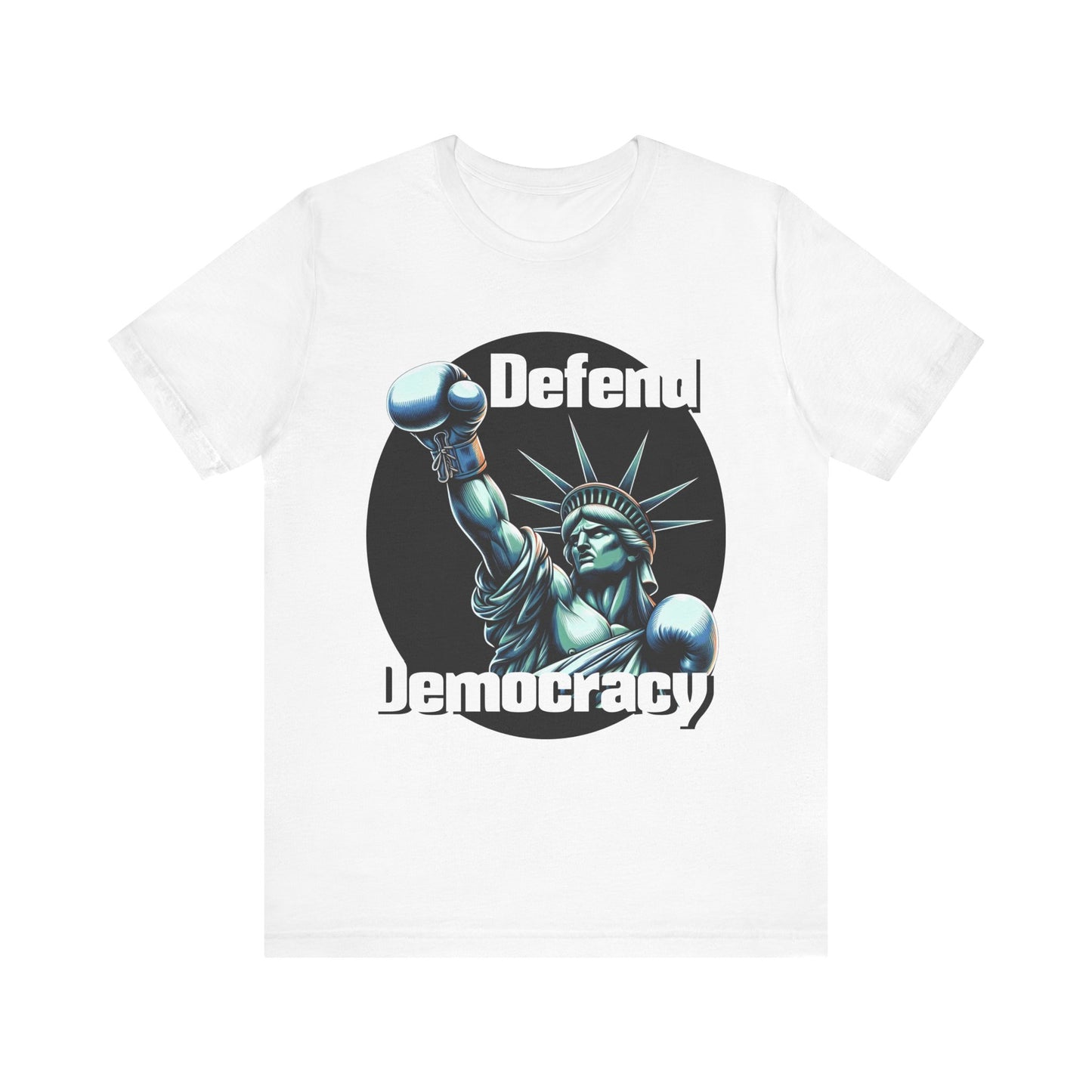 Defend Democracy Tee - Unisex Jersey Short Sleeve Shirt - Protest Wear - Activist Tee - Schmartypants