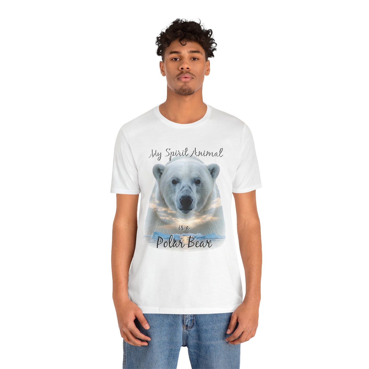 Polar Bear Tee, My Spirit Animal, Wildlife Lover Gift, Alaskan Traveler Shirt, Nature Enthusiast Top, Arctic Wildlife Apparel
