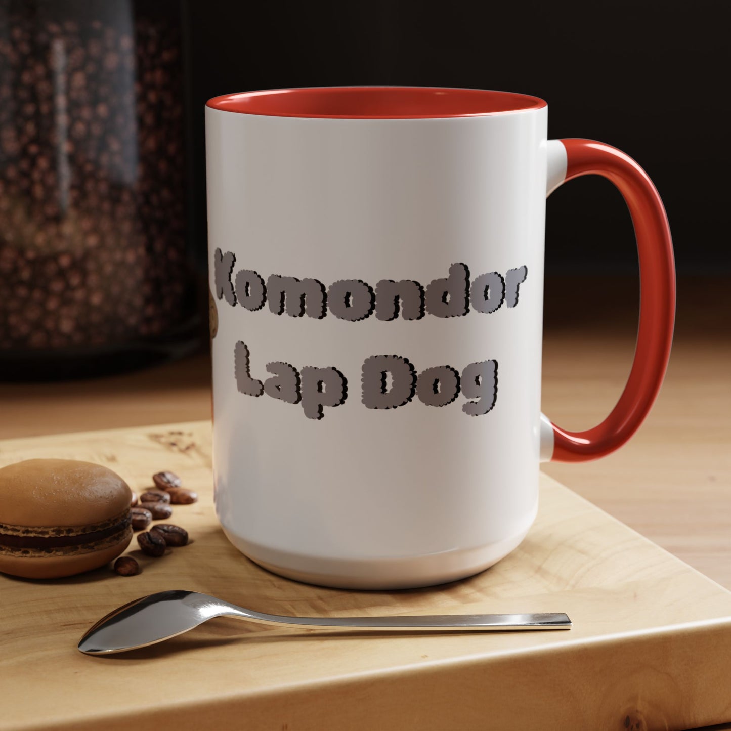 Komondor Lap Dog Coffee Mug - Funny Pet Lovers Gift - 11oz & 15oz - Schmartypants
