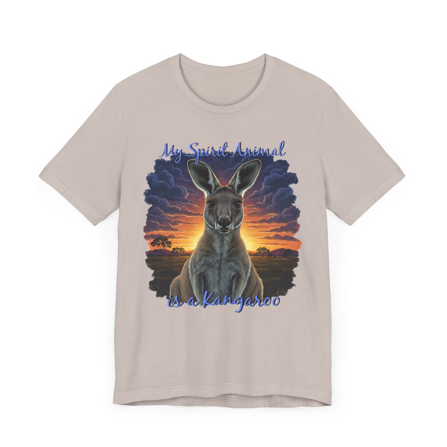 'My Spirit Animal is a Kangaroo' Tee - Unisex Jersey Short Sleeve T-Shirt for Wildlife Lovers, Aussies - Schmartypants