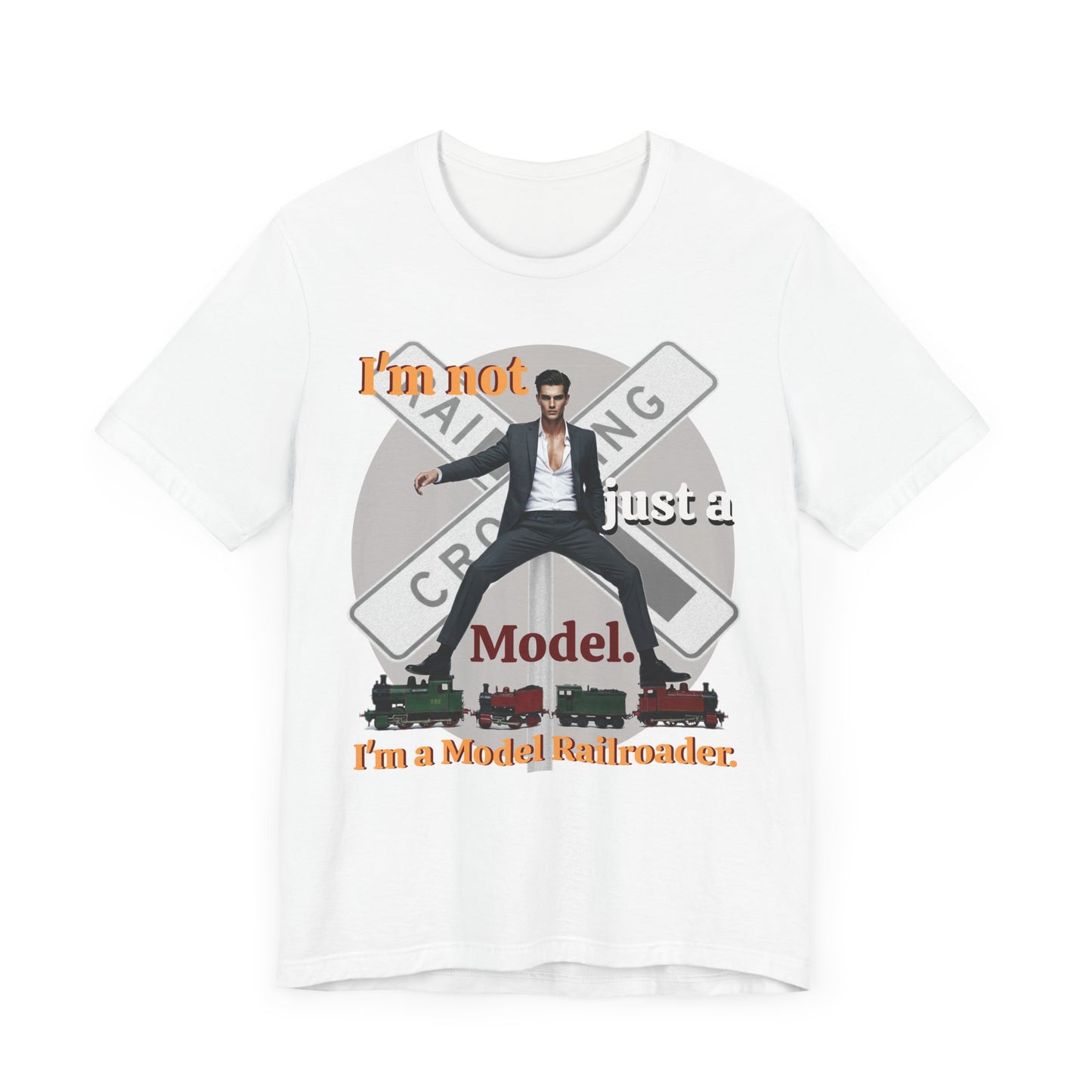 Funny Model Railroader Tee - Perfect Gift for Train Enthusiasts - Schmartypants