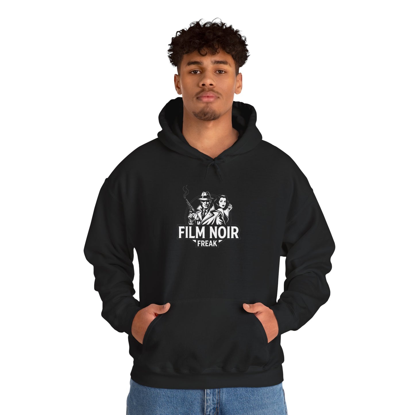 Film Noir Freak Unisex Hoodie, Vintage Movie Sweatshirt, Cozy Black Hoodie, Artist Gift, Fall Fashion Essential