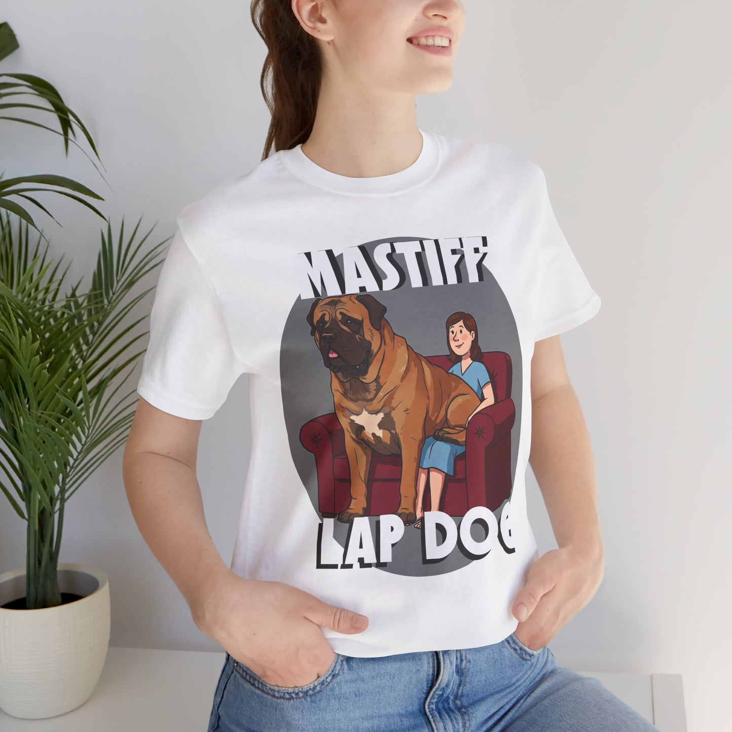 Mastiff Lap Dog T-Shirt – Hilarious and Comfy Tee for Dog Lovers - Schmartypants