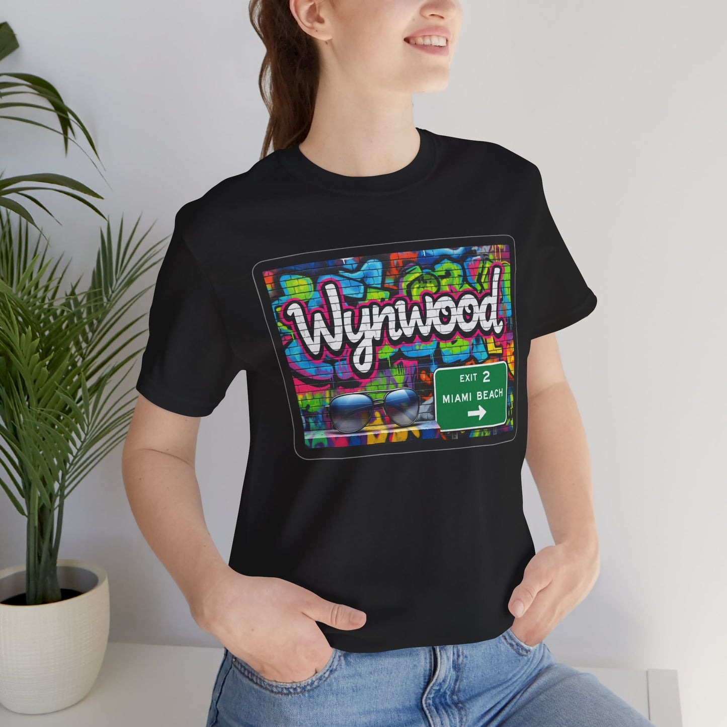 Wynwood Art Scene Tee, Unisex Graphic T-Shirt, Miami Beach Gift, Street Art Apparel, Casual Wear, Travel Inspiration