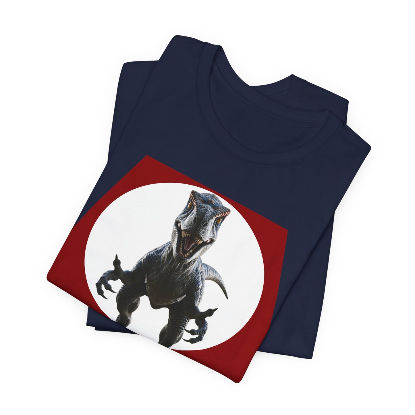 Funny Dinosaur Velociraptor 'Grab a Bite' Graphic Tee - Perfect for Casual Wear, Birthday Gifts, Jurassic Theme Parties, Chefs