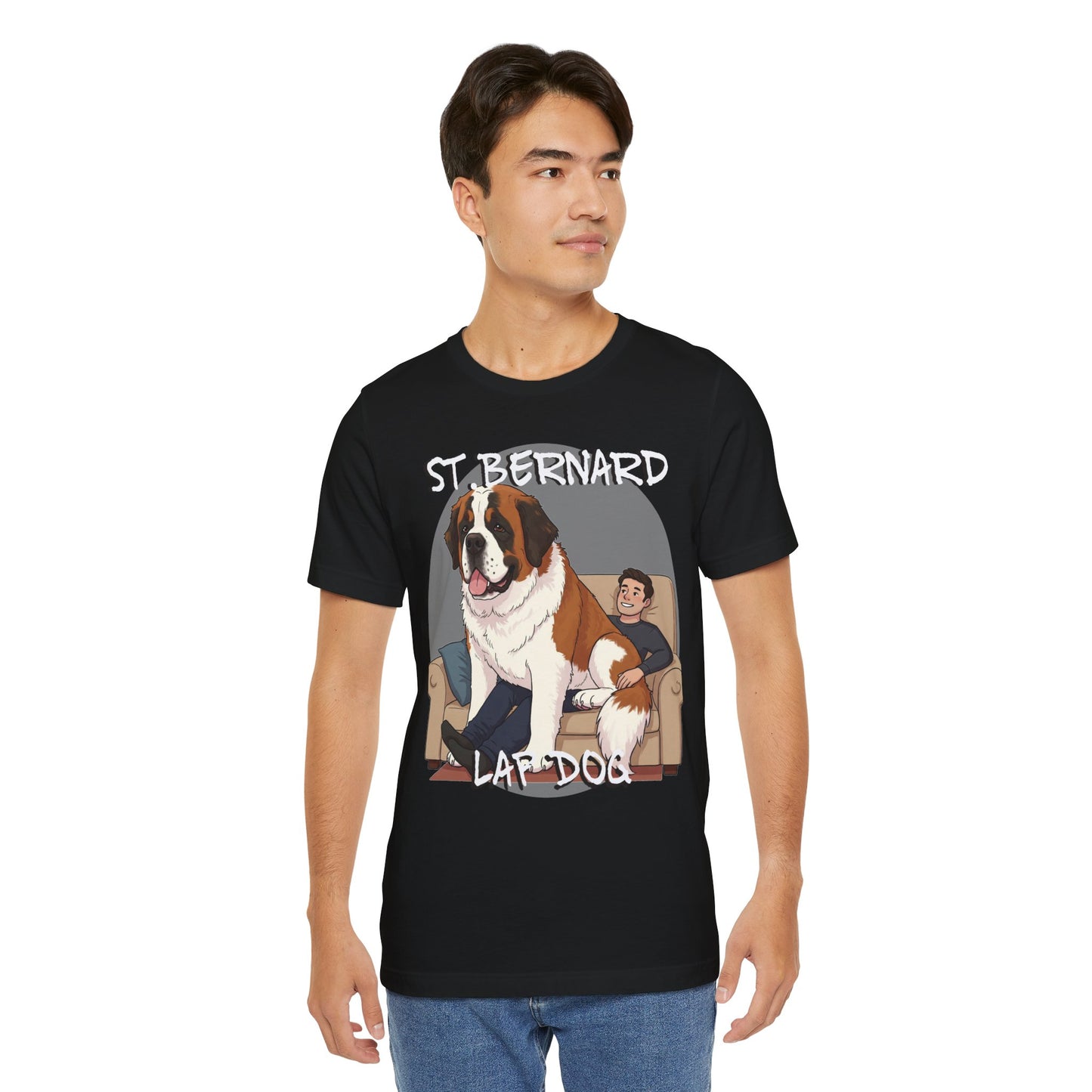 St. Bernard Funny Dog Tee - Unisex Jersey Short Sleeve T-Shirt - Schmartypants