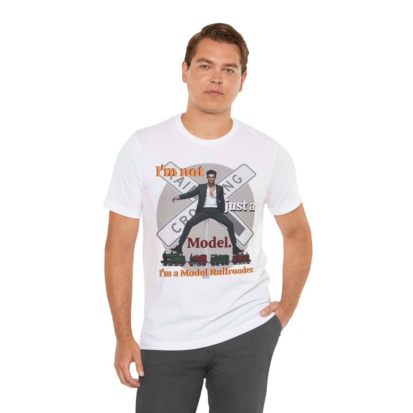 Funny Model Railroader Tee - Perfect Gift for Train Enthusiasts - Schmartypants