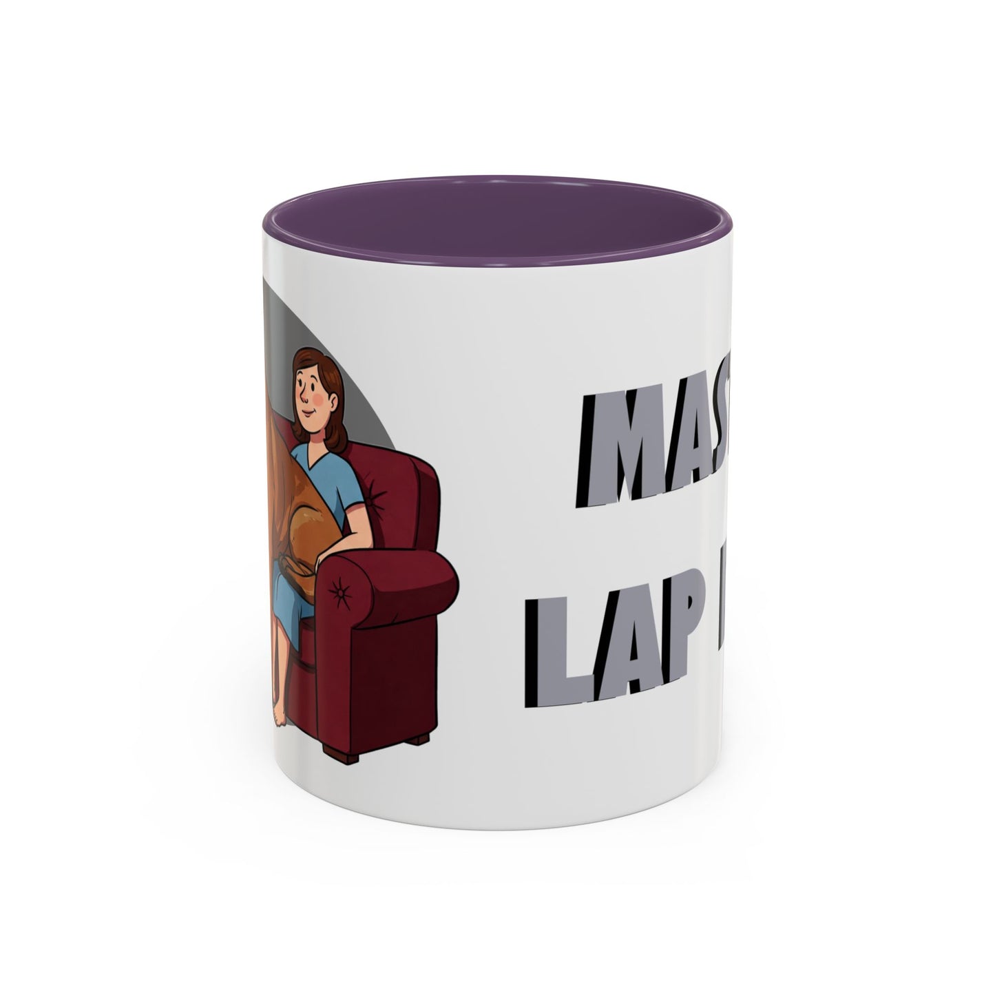 Mastiff Lap Dog Accent Coffee Mug - Perfect Funny Gift for Dog Lovers, Mastiff Breeders - Schmartypants
