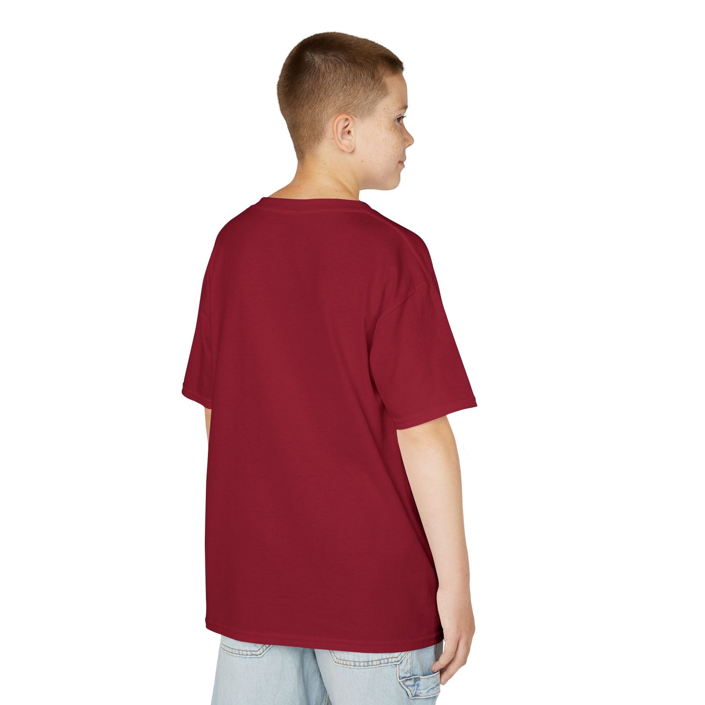 Kids Heavy Cotton™ Tee - Hilarious 'Raised by Meerkats' Design, Cute Animal Tee, Fun Kids T-Shirt, Playful Gift for Animal Lovers, Birthday or Holiday Outfit - Schmartypants