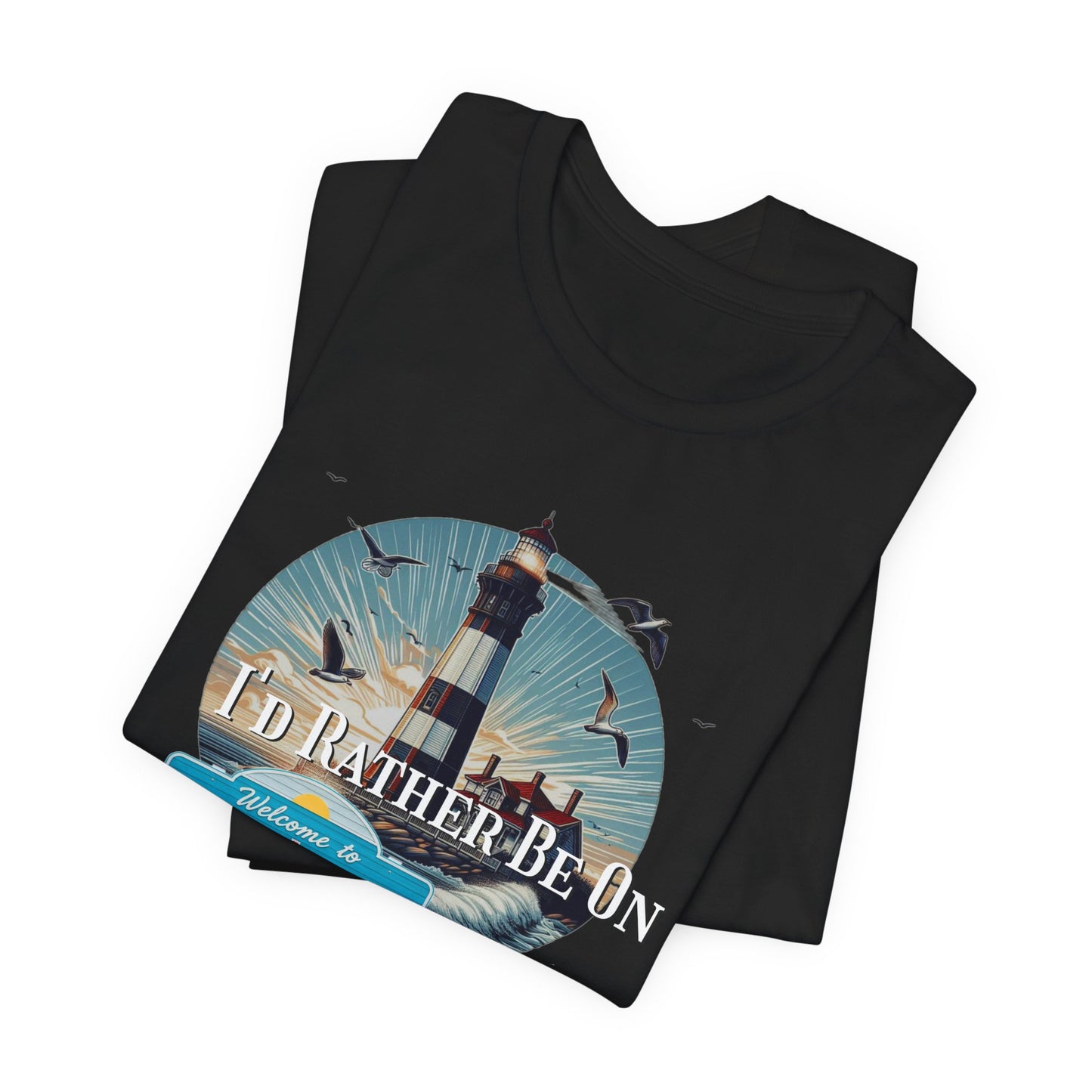 Tybee Island Georgia Unisex Jersey Tee, Laid-Back Beach Lighthouse Shirt, Island Lifestyle Apparel, Coastal Vacation Souvenir Top, Beach