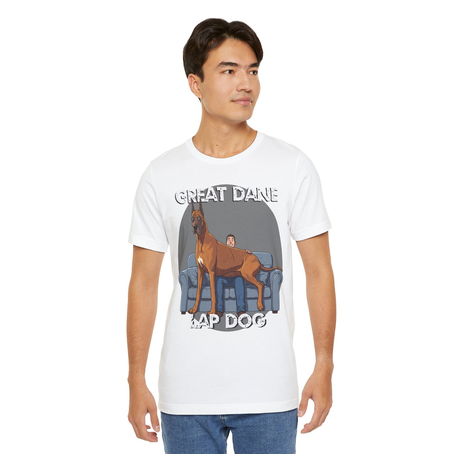 Great Dane Lap Dog Unisex Tee - Hilarious Dog Lover Graphic T-Shirt - Schmartypants