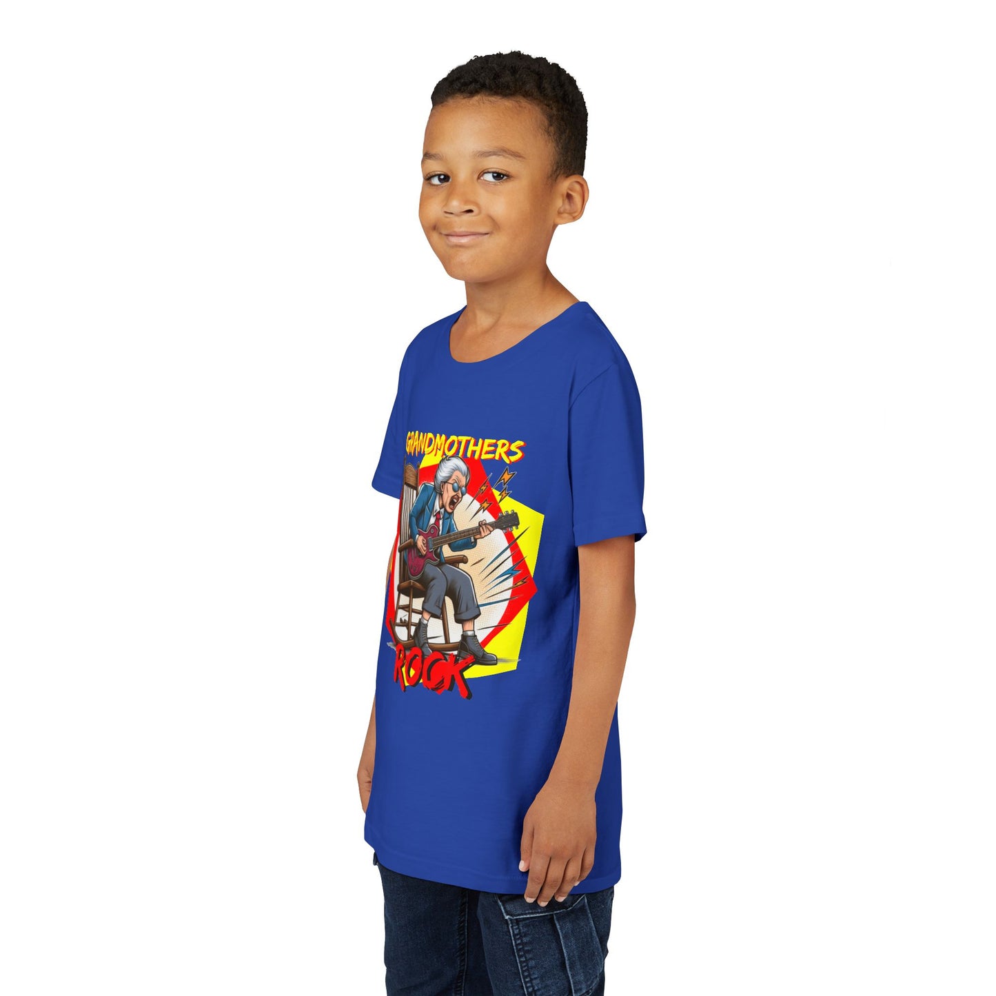 'Grandmothers Rock' Youth Short Sleeve Tee - Funny Design to Show Love for Grandma - Schmartypants