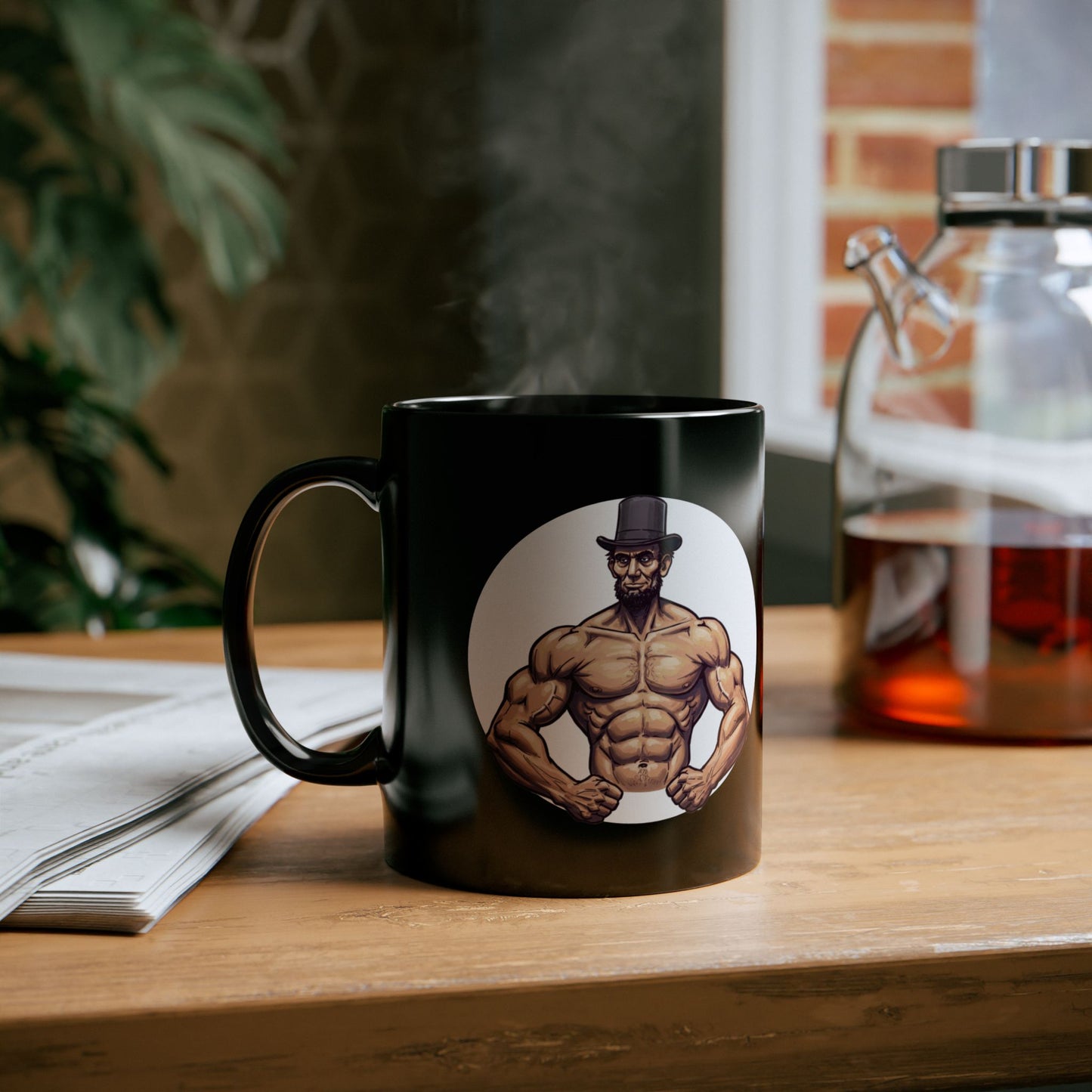 History Buff Black Mug - Perfect Funny Gift for History Enthusiasts, Abraham Lincoln Fans - Schmartypants