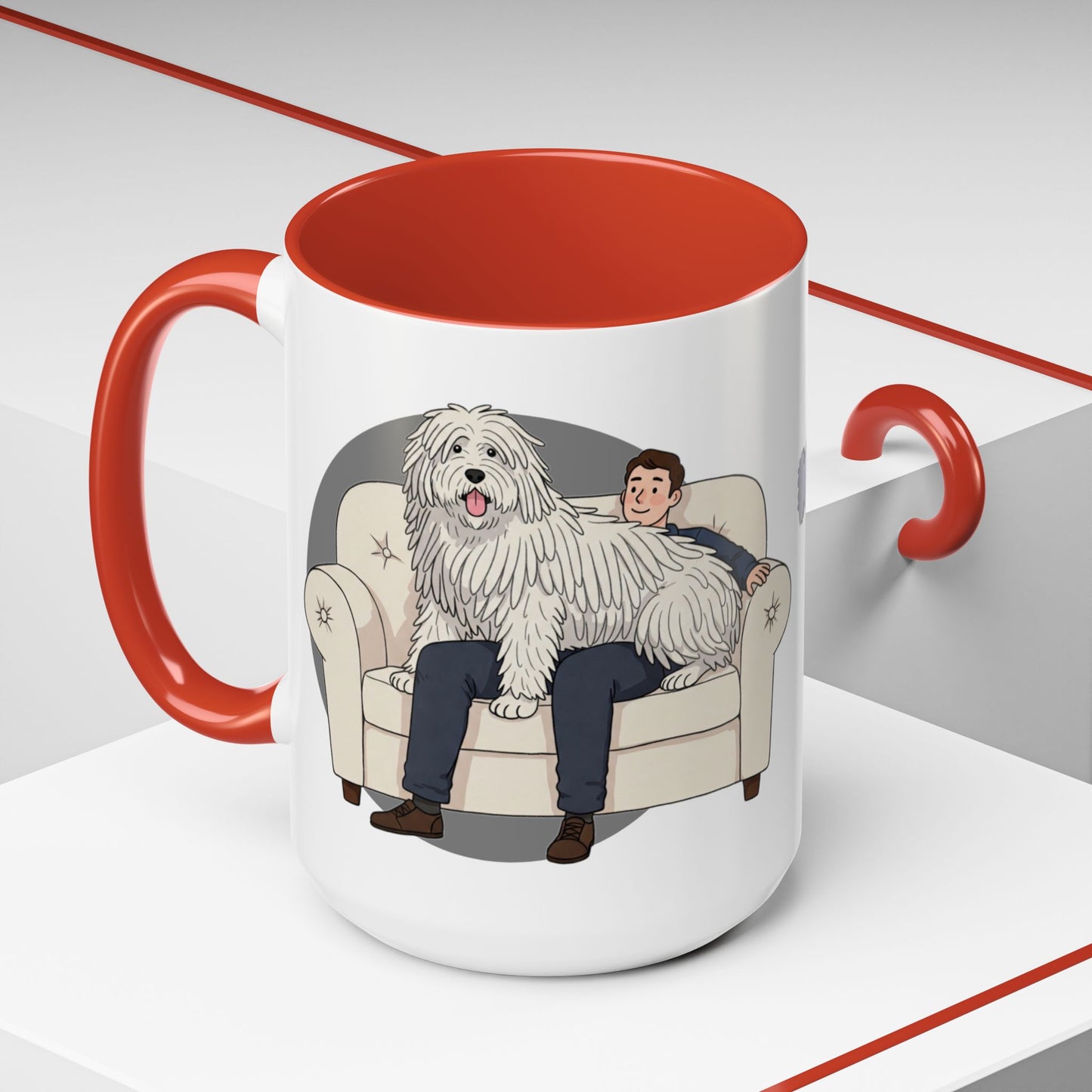 Komondor Lap Dog Coffee Mug - Funny Animal Lover Gift - Schmartypants