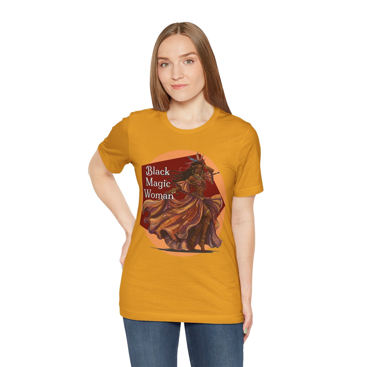 'Black Magic Woman' Tee, Witchy Apparel, Boho T-Shirt, Festival Outfit, Classic Rock Fans, Santana, Fleetwood Mac - Schmartypants