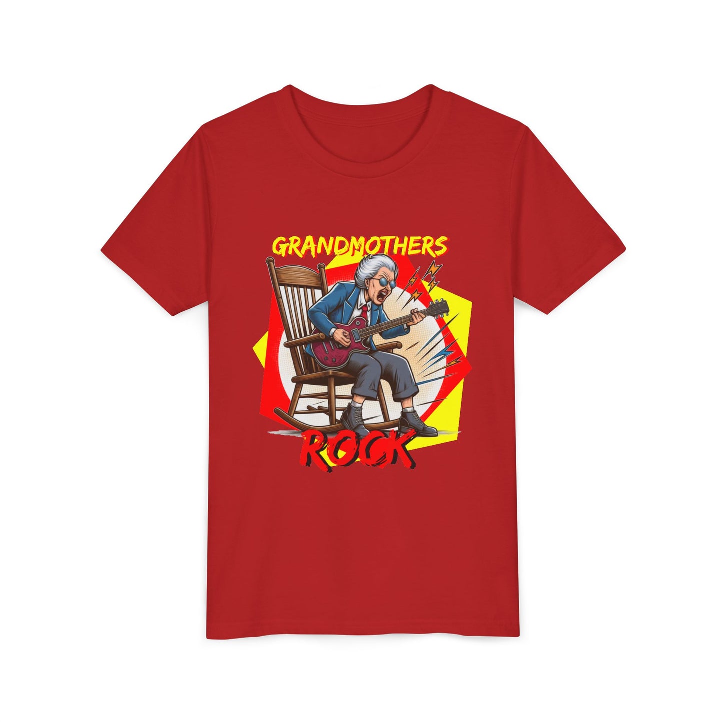'Grandmothers Rock' Youth Short Sleeve Tee - Funny Design to Show Love for Grandma - Schmartypants