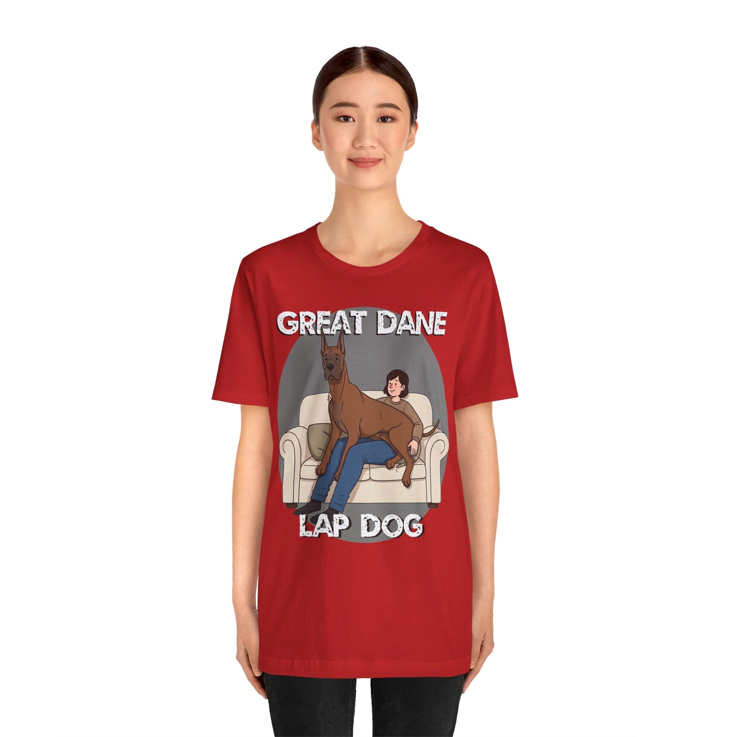 Great Dane Lap Dog Unisex Jersey Tee - Funny Perfect Gift for Dog Lovers - Schmartypants