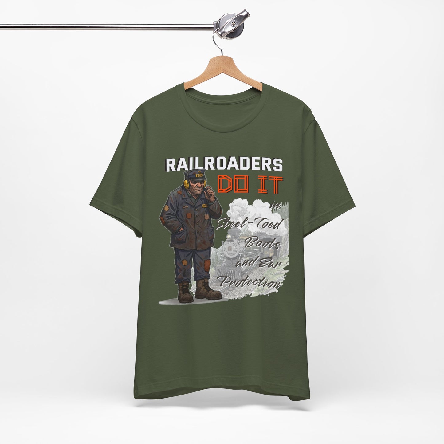Funny Railroader Shirt, Train Lover Gift, Railroad Employee Tee, Conductor Gift, Railway Worker Shirt