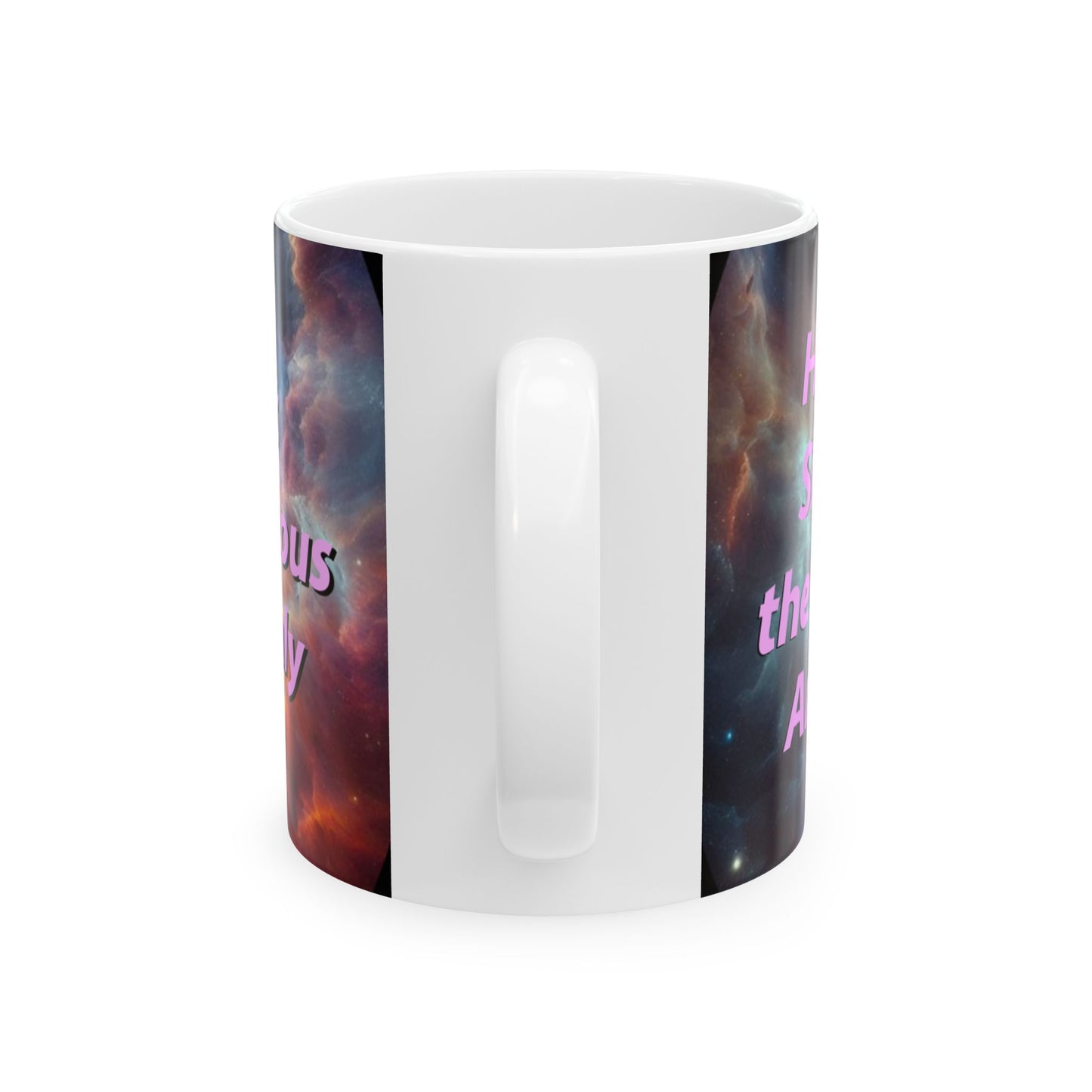 HIlarious Cosmic Ceramic Mug - Galaxy Design for Trekkies and Sci-Fi Fans - Schmartypants