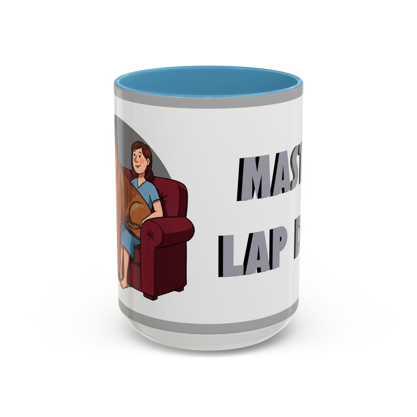 Mastiff Lap Dog Accent Coffee Mug - Perfect Funny Gift for Dog Lovers, Mastiff Breeders - Schmartypants