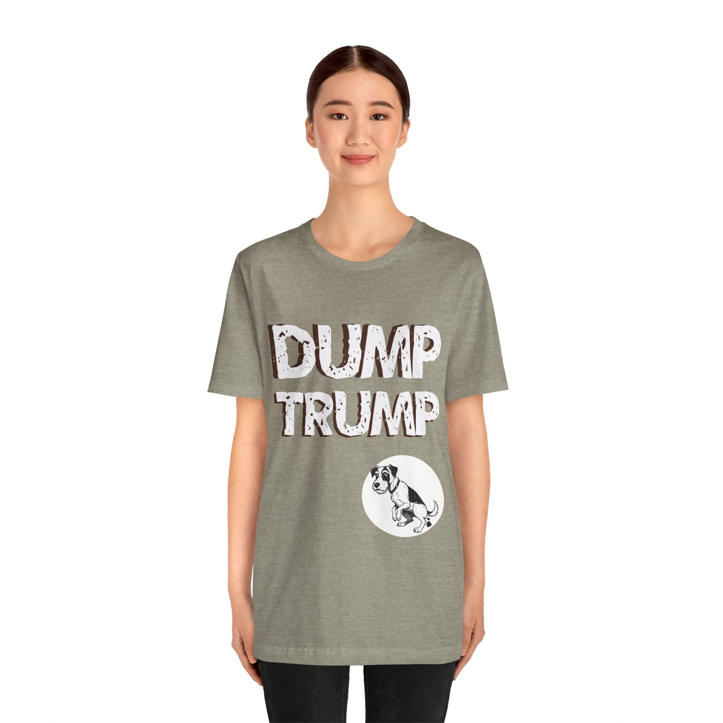 Funny Protest Unisex Jersey Tee - "Dump Trump" Graphic - Activist Wear - Schmartypants