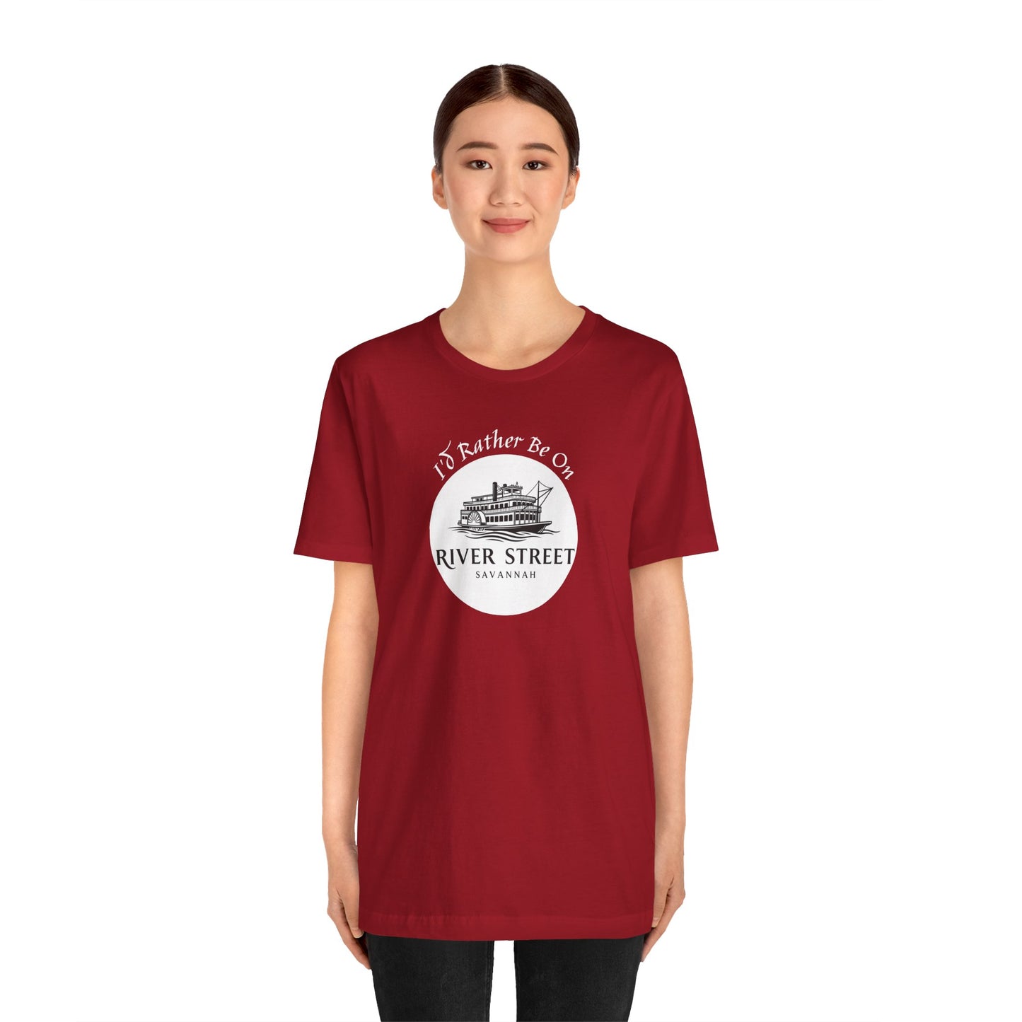 Savannah River Street Tee - I'd Rather Be On River Street, Casual T-Shirt, Travel Lover Gift, Summer Wear, Vacation Apparel, Unique Souvenir