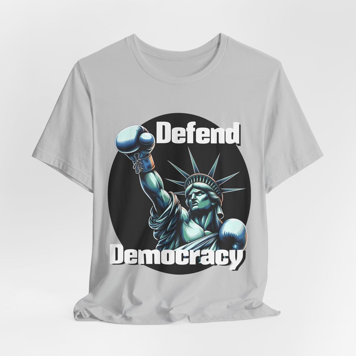 Defend Democracy Tee - Unisex Jersey Short Sleeve Shirt - Protest Wear - Activist Tee - Schmartypants