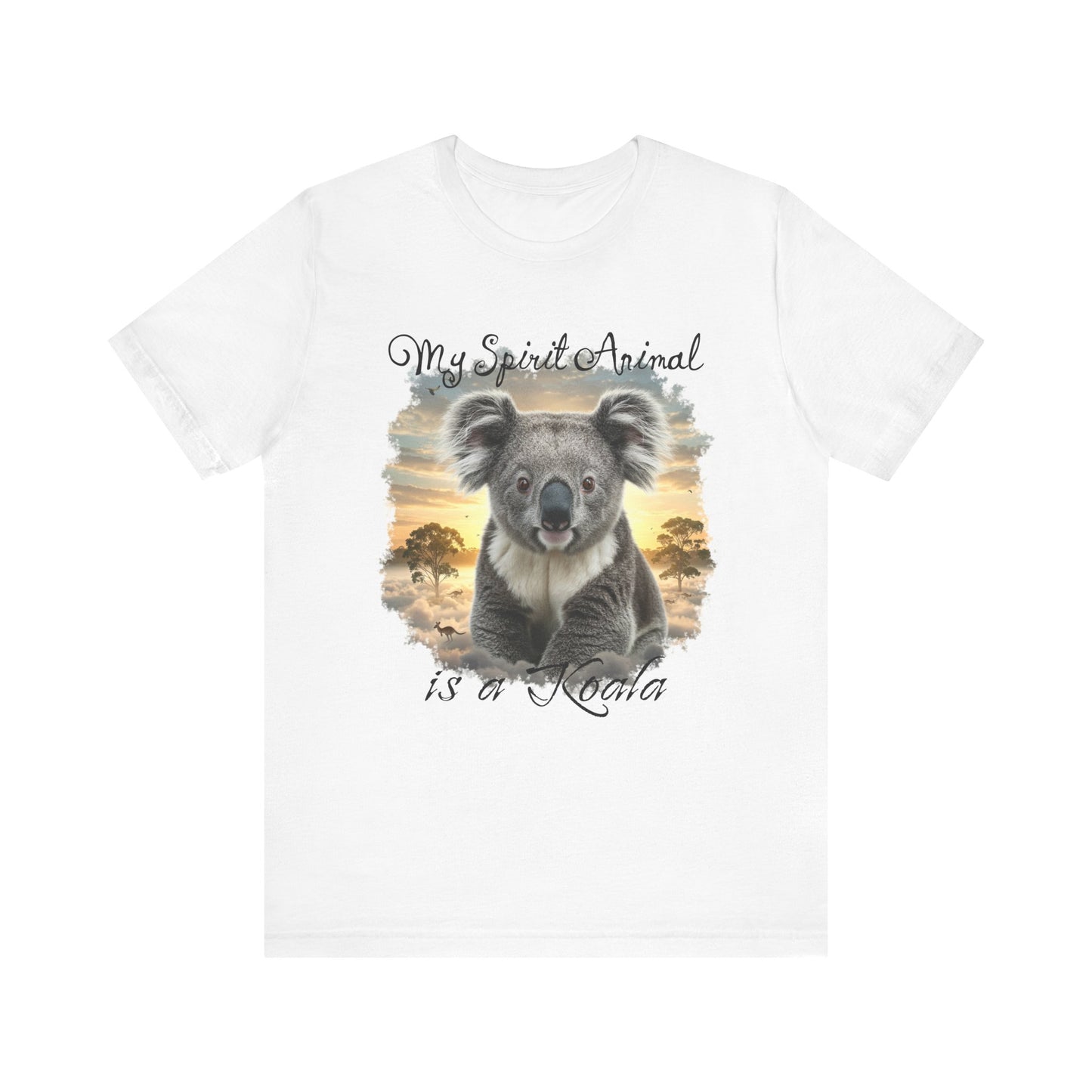 'My Spirit Animal is a Koala' Unisex Jersey Tee - Nature Lover's Gift - Beautiful Aussie Shirt - Schmartypants