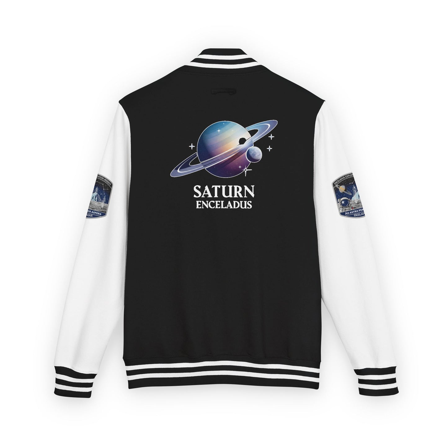 Letterman Jacket Enceladus Mission Commander Saturn Space Exploration Gift