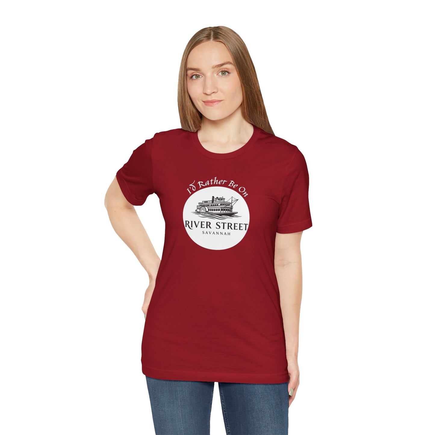 Savannah River Street Tee - I'd Rather Be On River Street, Casual T-Shirt, Travel Lover Gift, Summer Wear, Vacation Apparel, Unique Souvenir